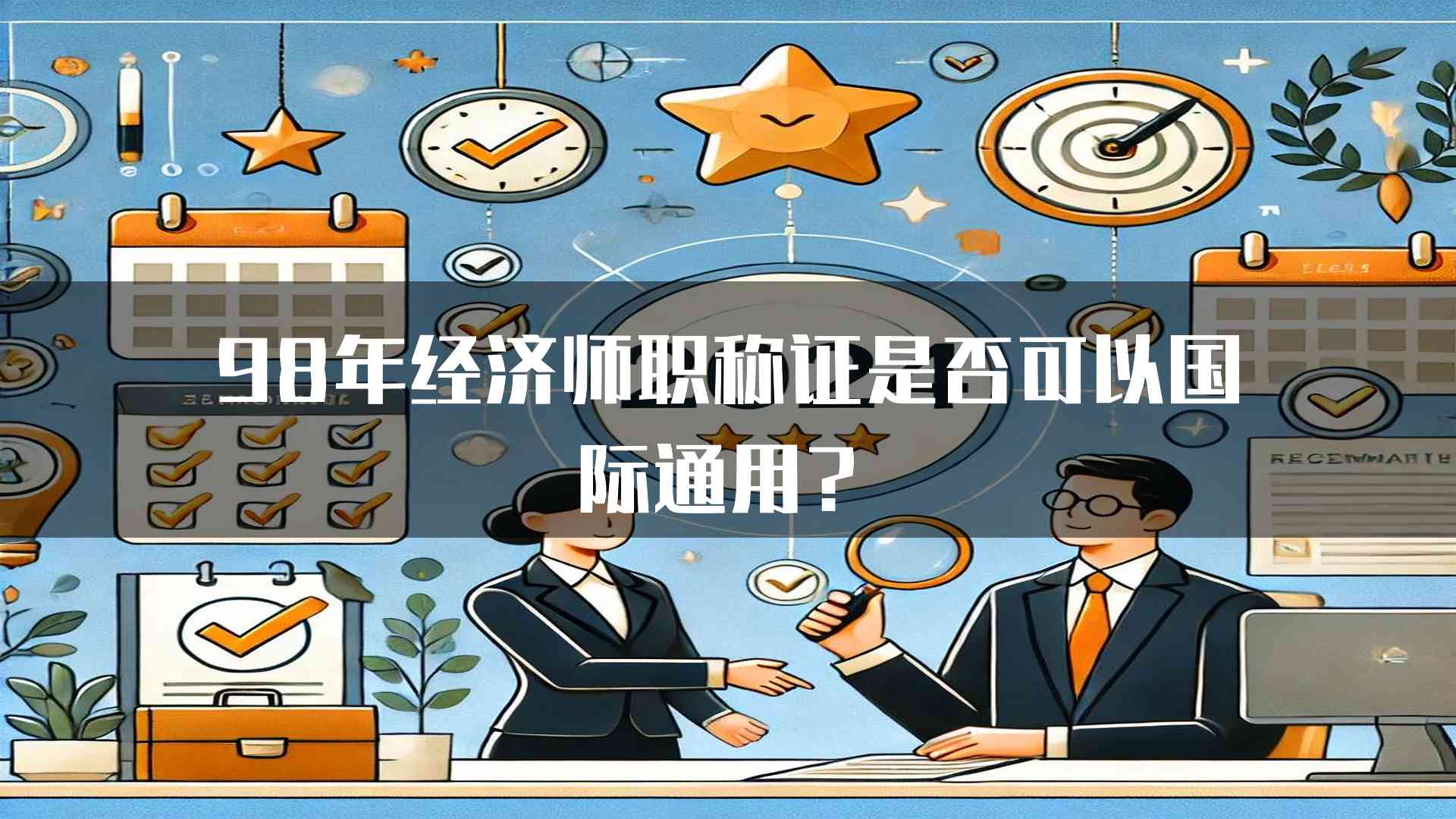 98年经济师职称证是否可以国际通用？