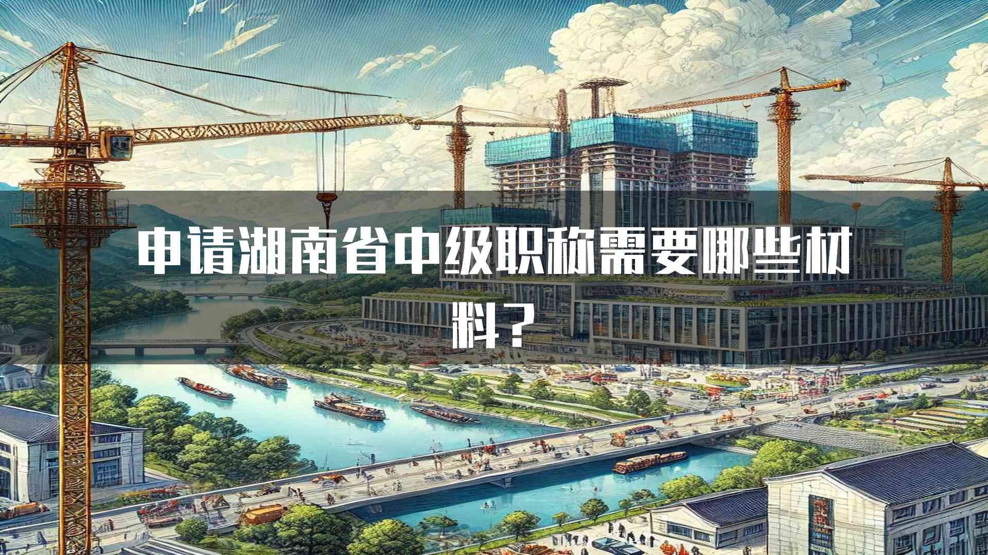 申请湖南省中级职称需要哪些材料?