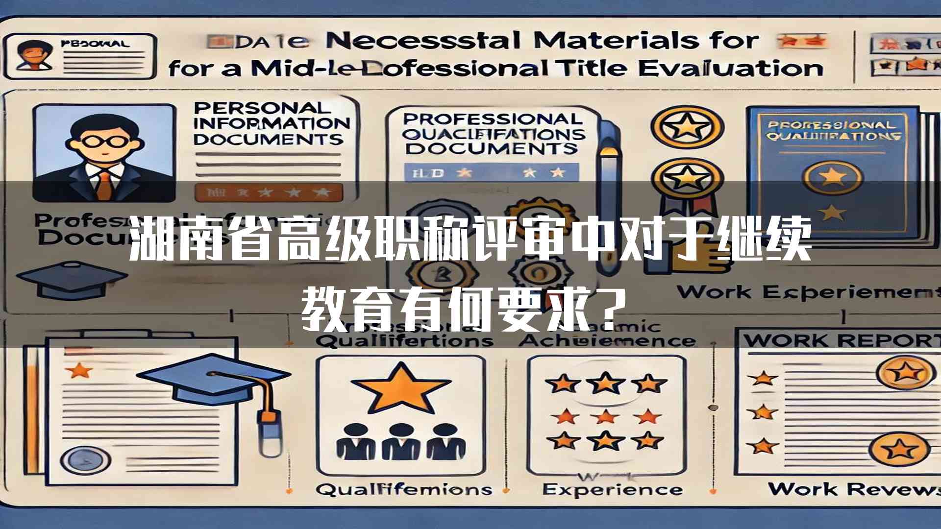 湖南省高级职称评审中对于继续教育有何要求？