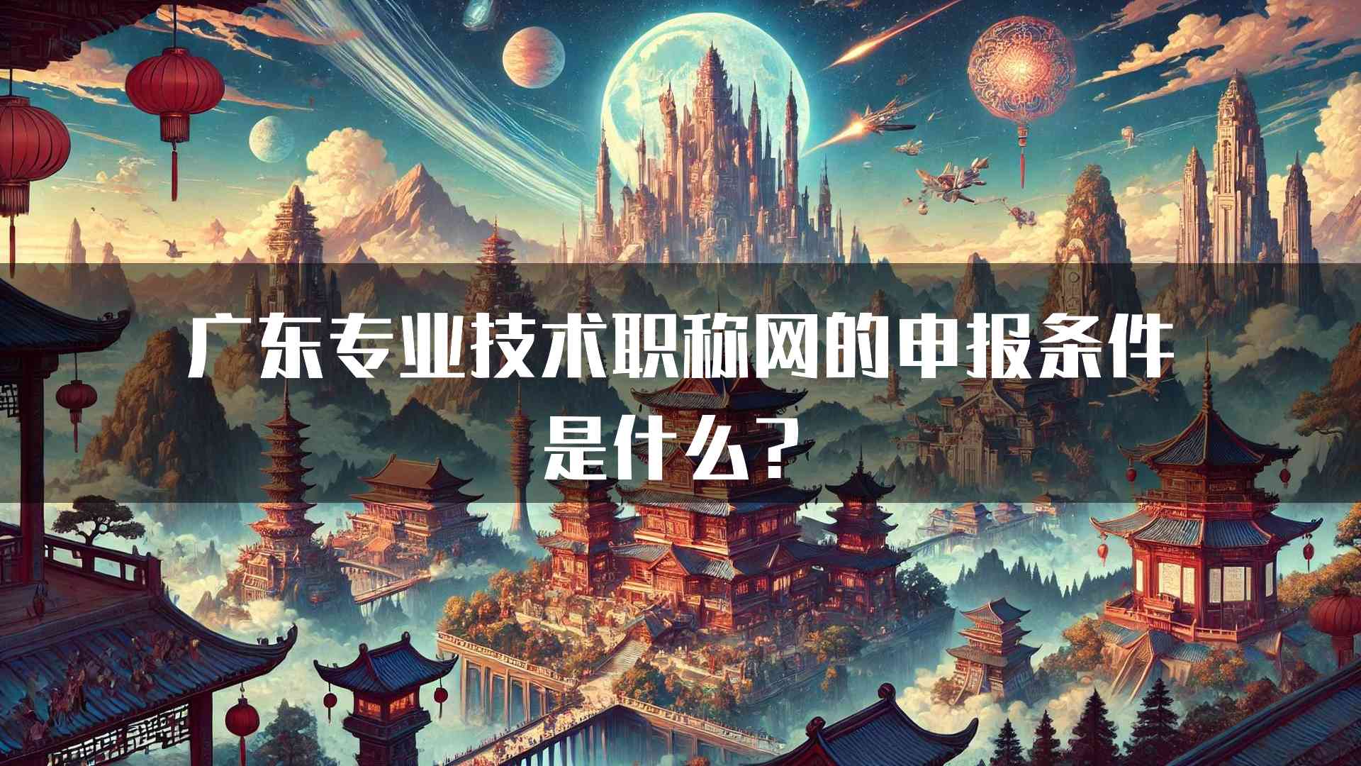 广东专业技术职称网的申报条件是什么？