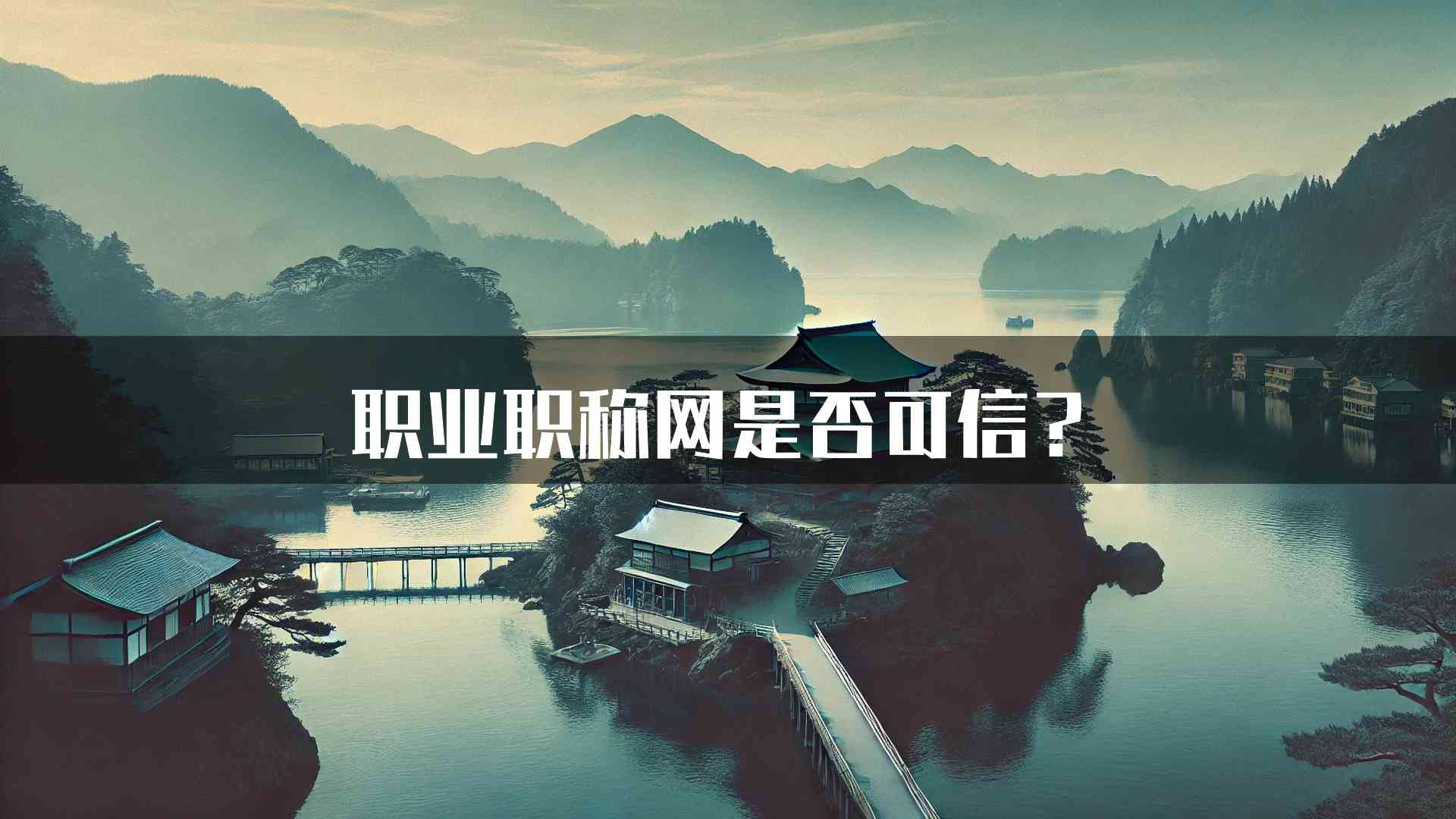 职业职称网是否可信？