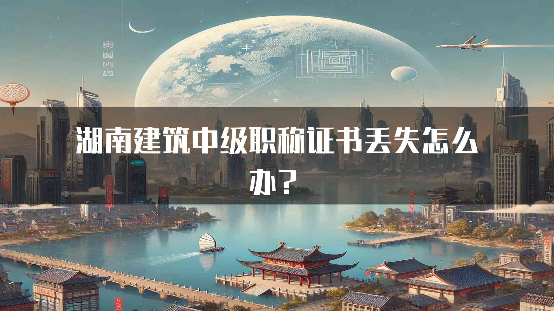 湖南建筑中级职称证书丢失怎么办？