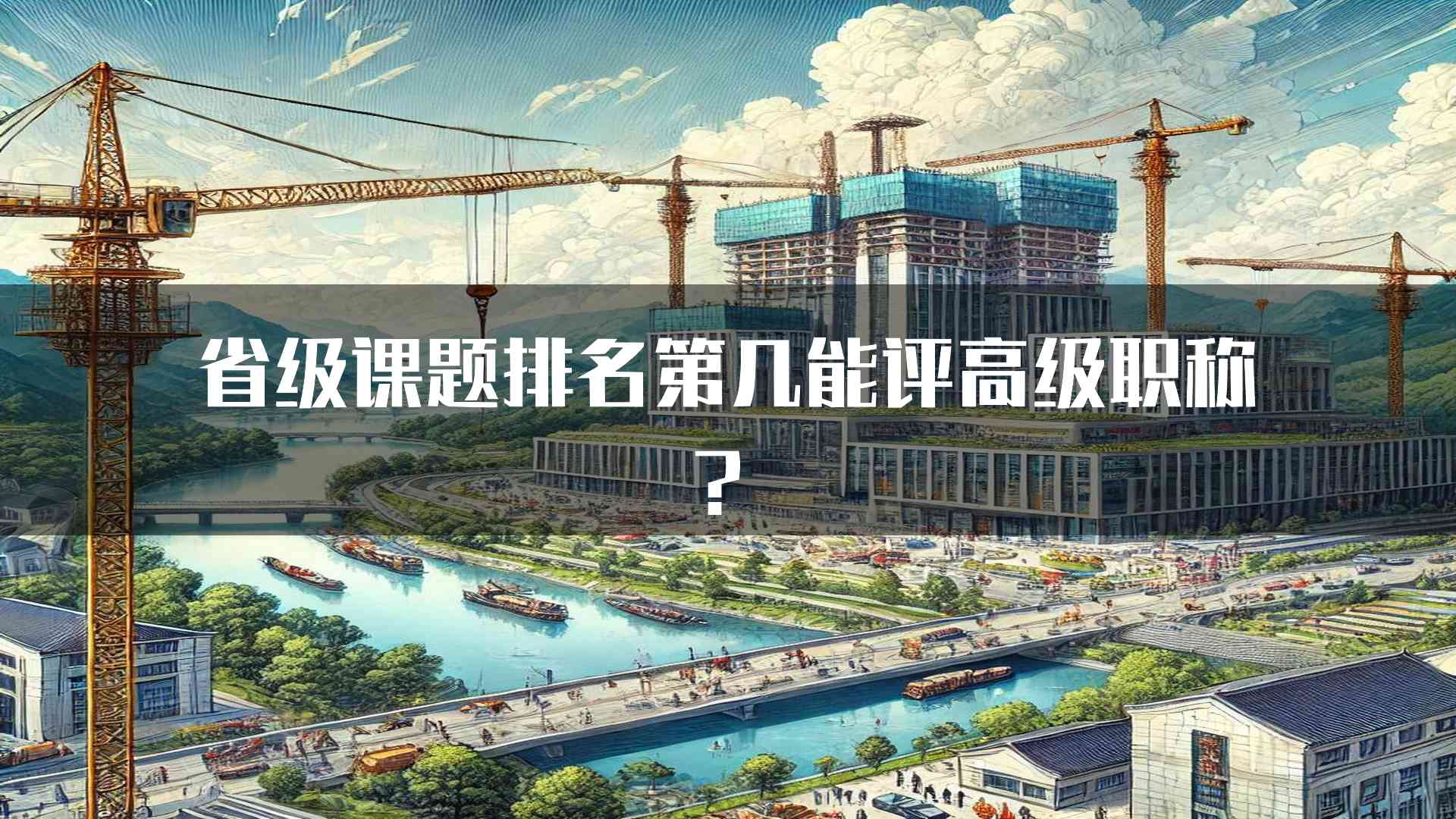 省级课题排名第几能评高级职称？