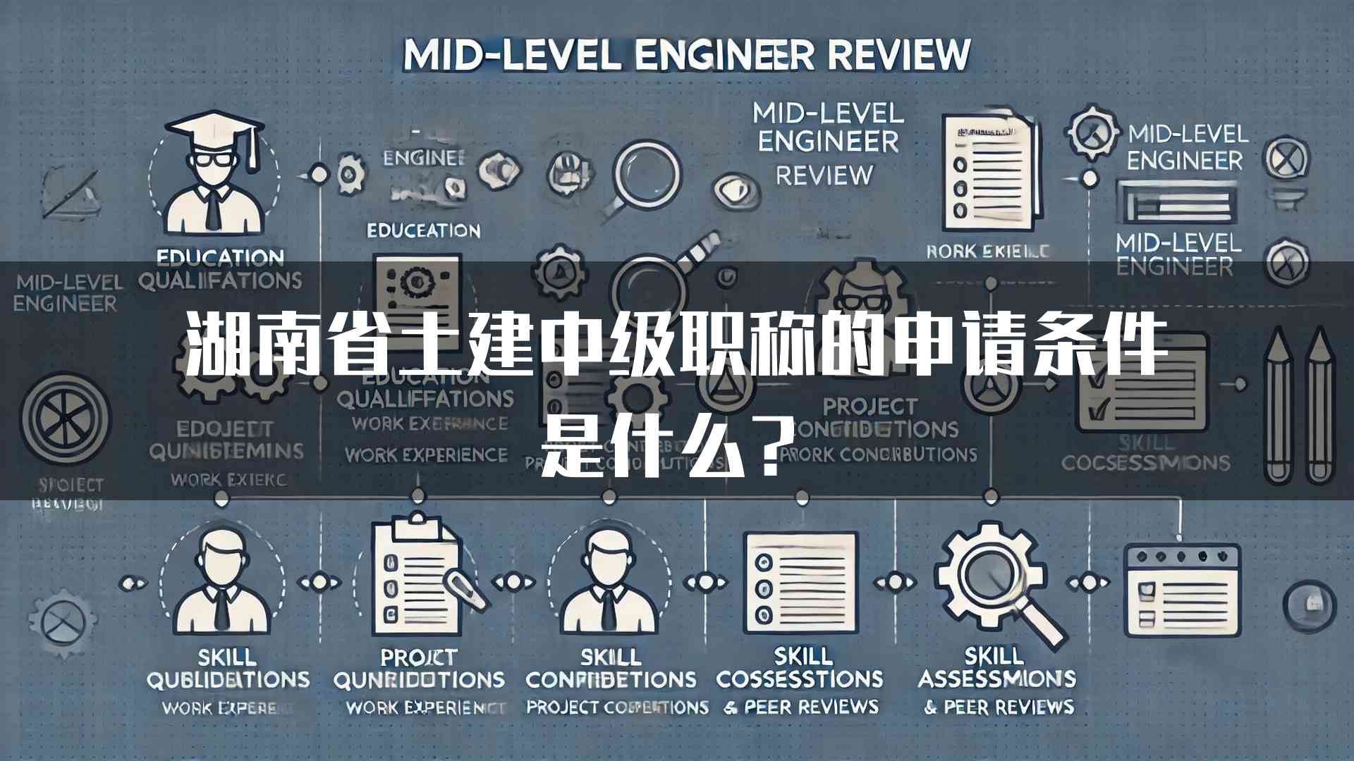 湖南省土建中级职称的申请条件是什么？