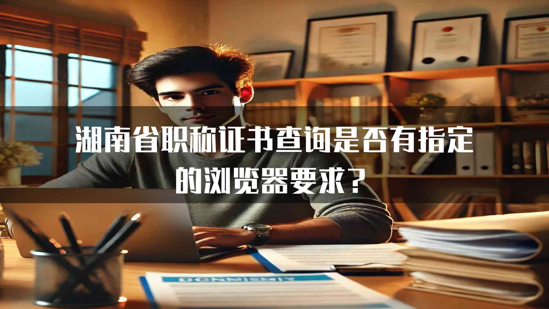 湖南省职称证书查询是否有指定的浏览器要求？