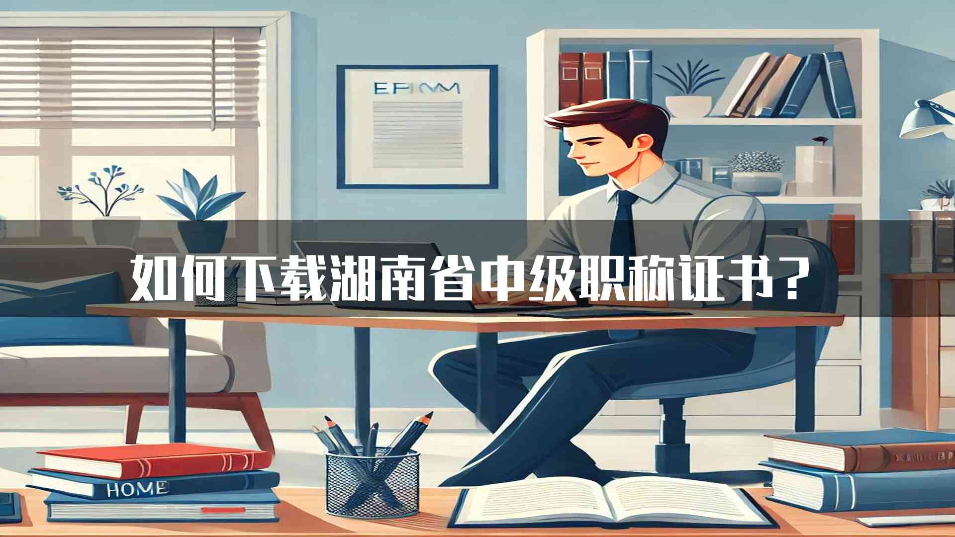 如何下载湖南省中级职称证书？