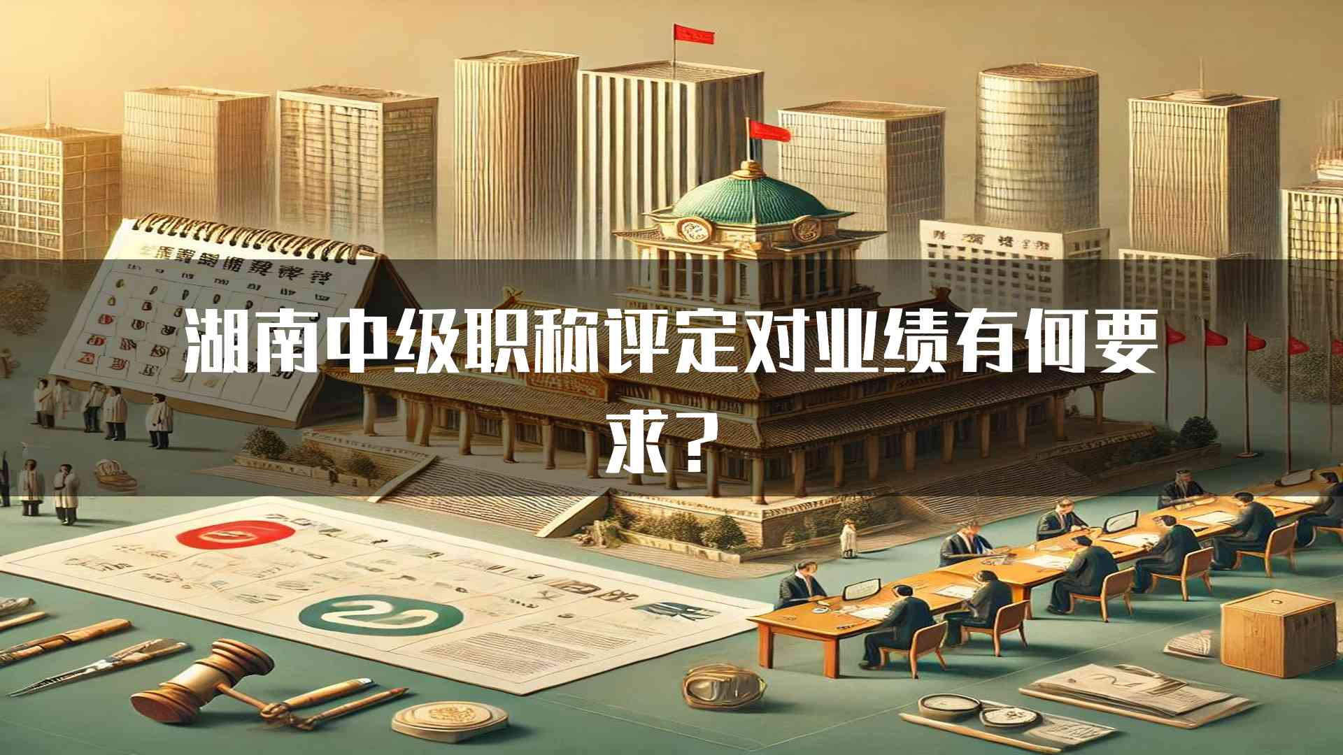 湖南中级职称评定对业绩有何要求？