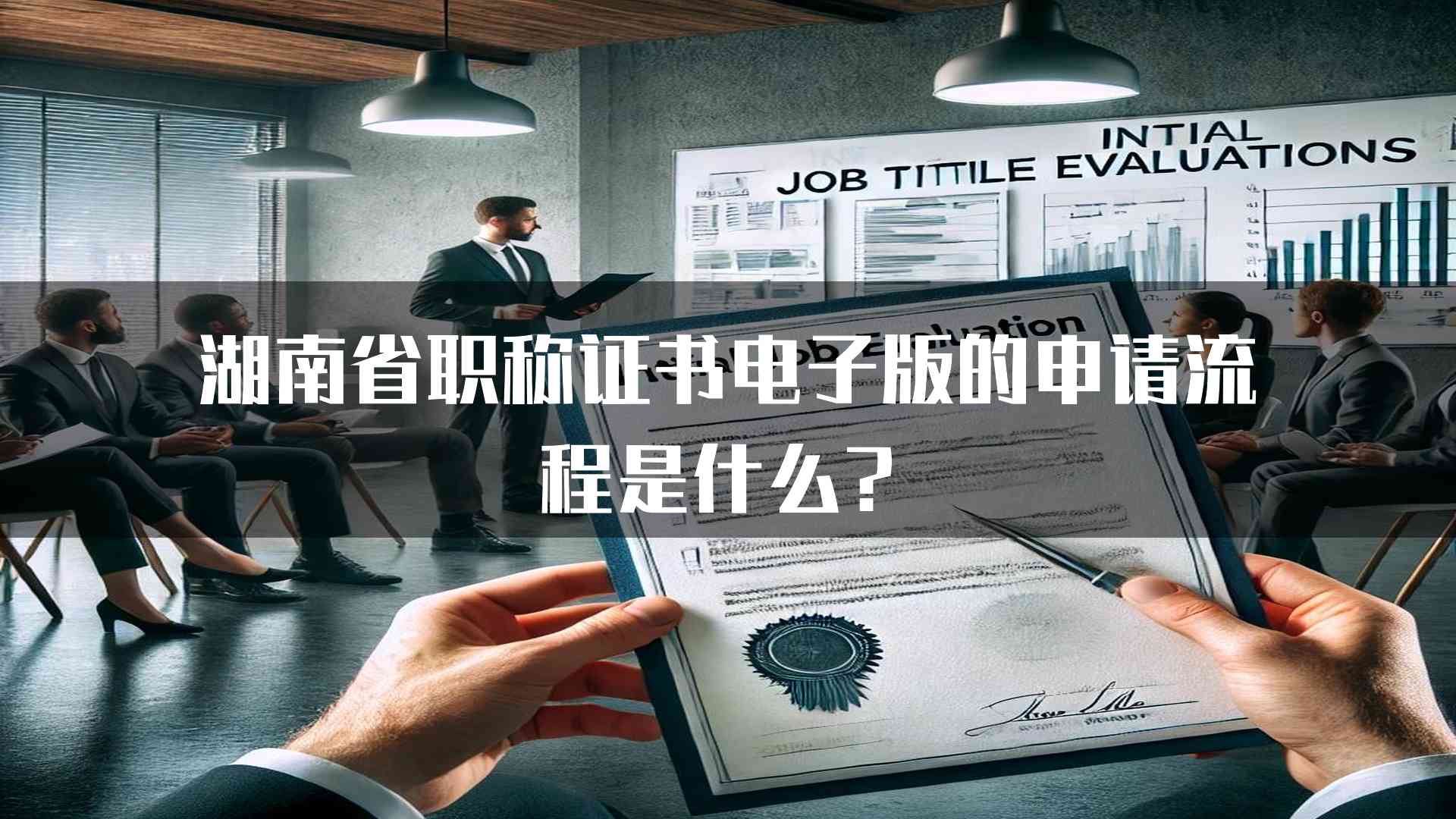 湖南省职称证书电子版的申请流程是什么？