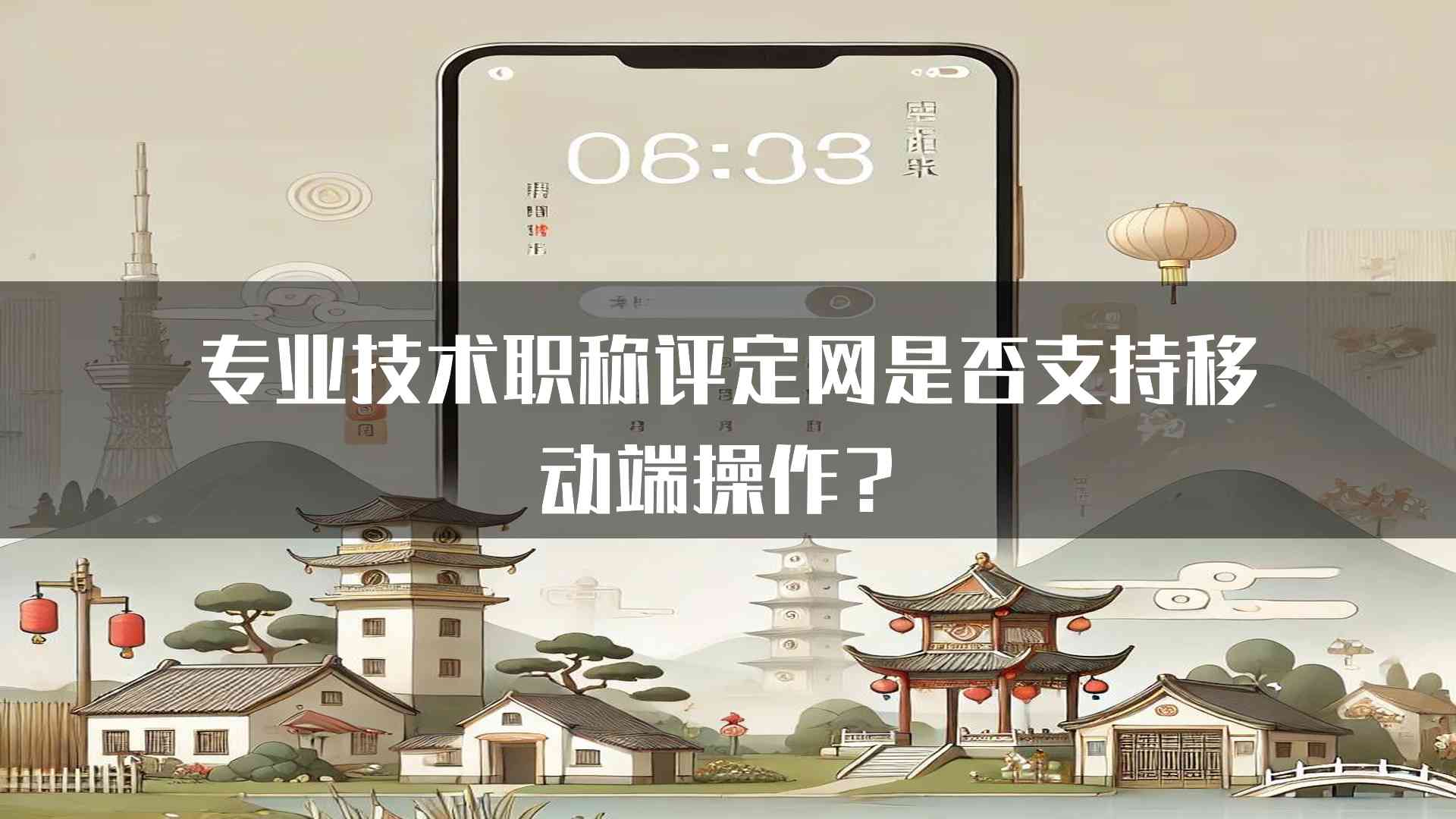 专业技术职称评定网是否支持移动端操作？