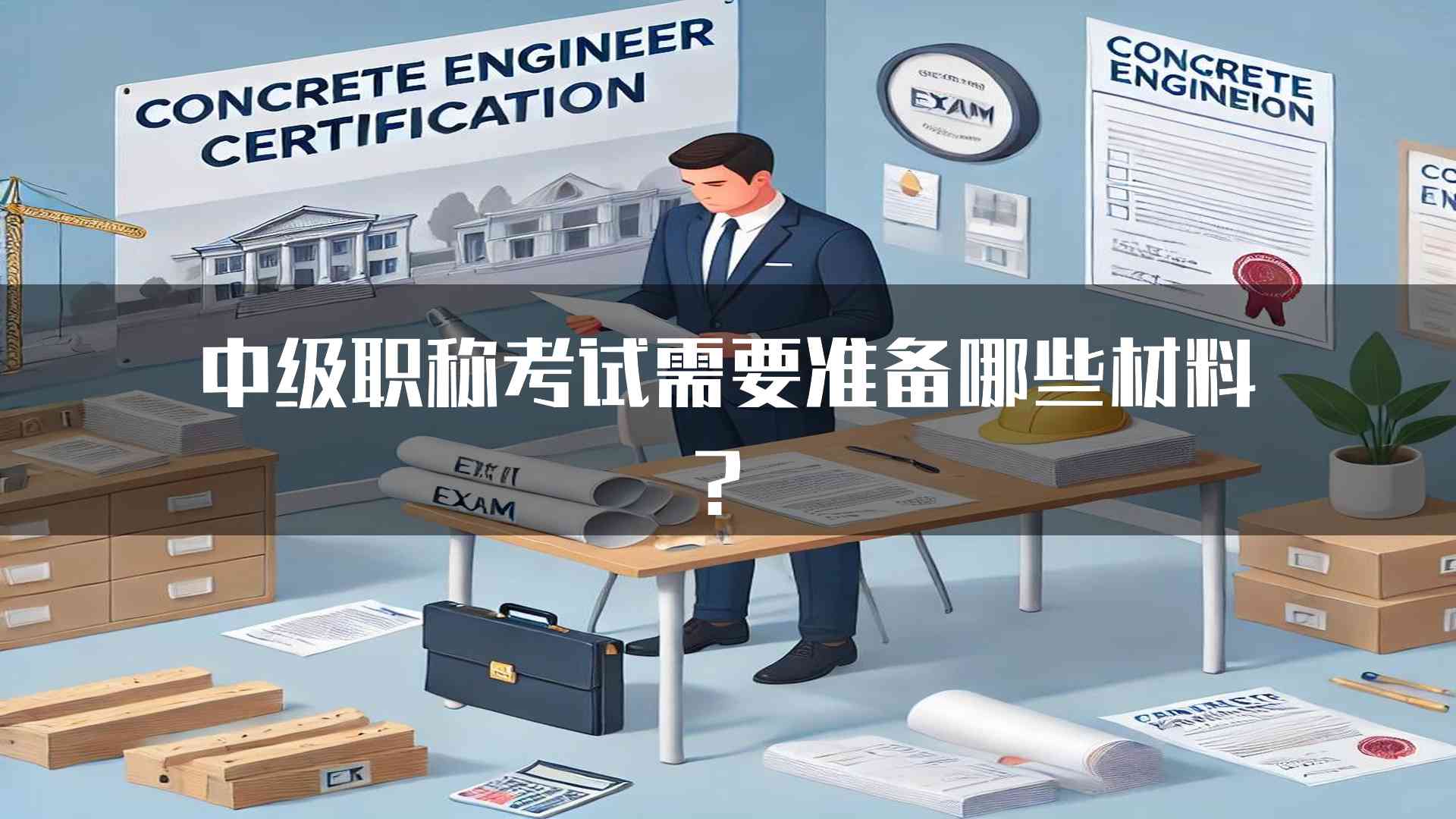 中级职称考试需要准备哪些材料？