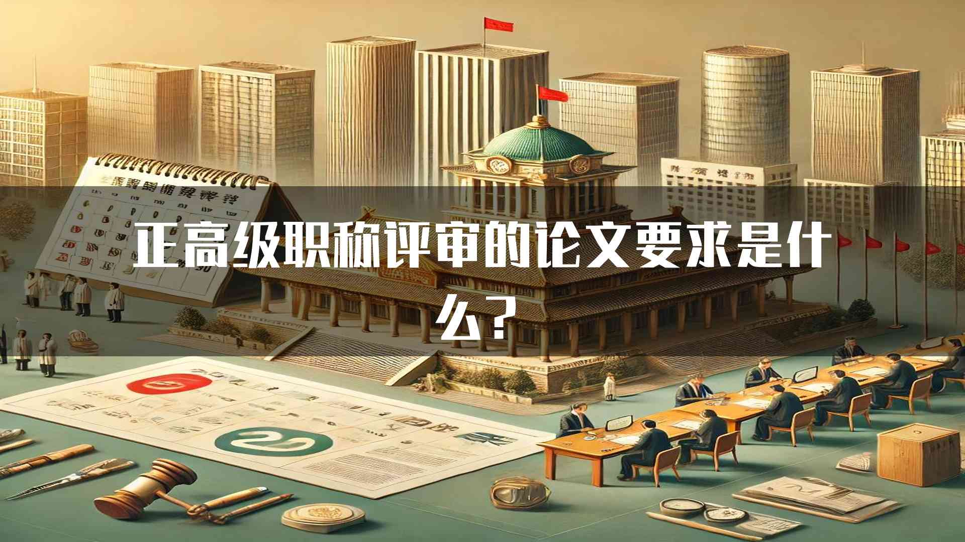 正高级职称评审的论文要求是什么？