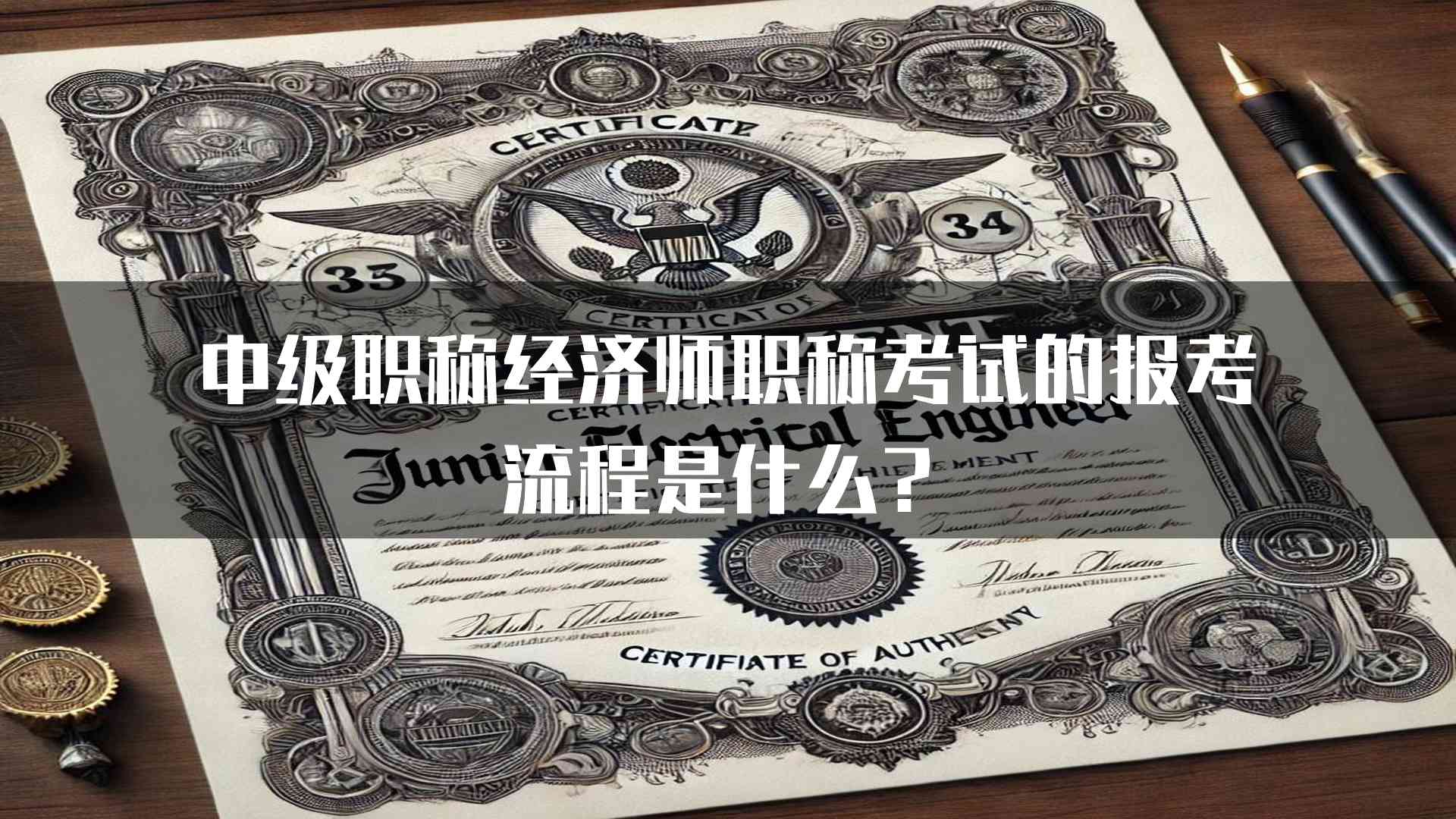 中级职称经济师职称考试的报考流程是什么？