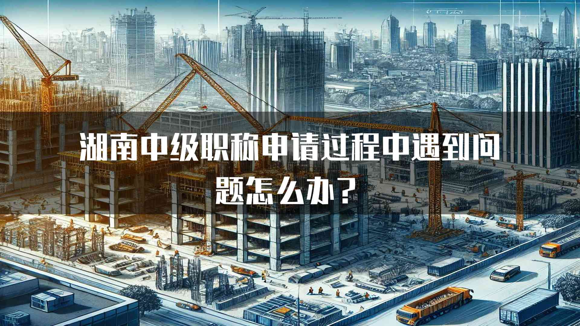 湖南中级职称申请过程中遇到问题怎么办？