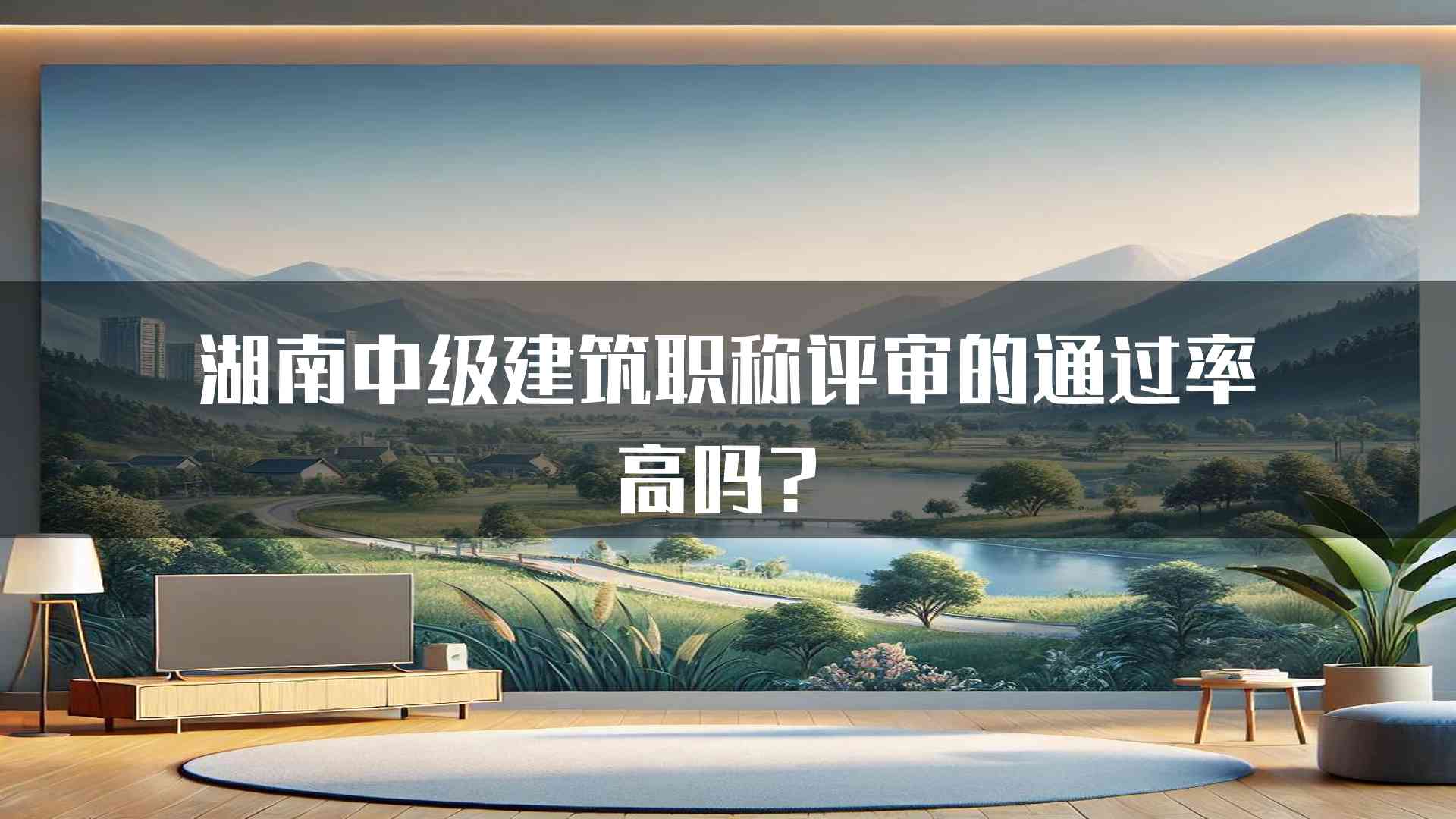 湖南中级建筑职称评审的通过率高吗？