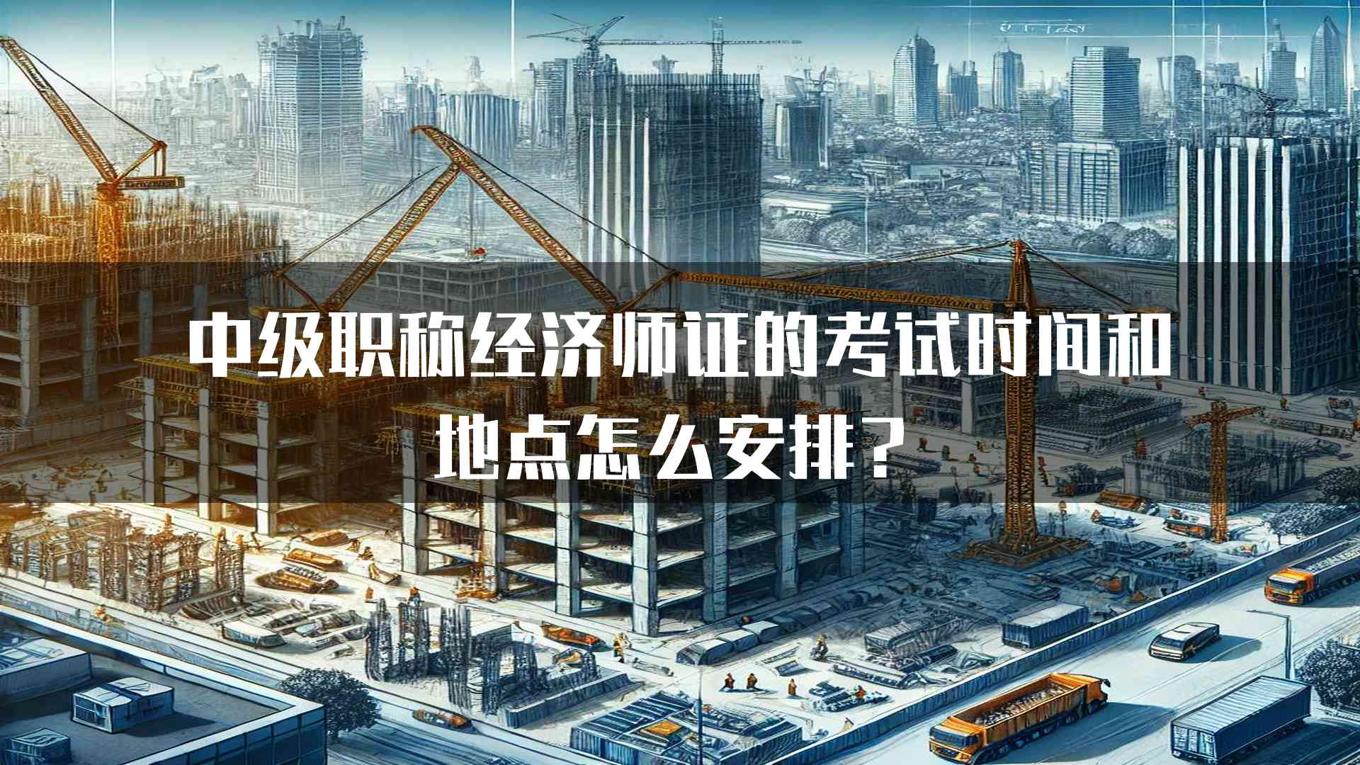 中级职称经济师证的考试时间和地点怎么安排？