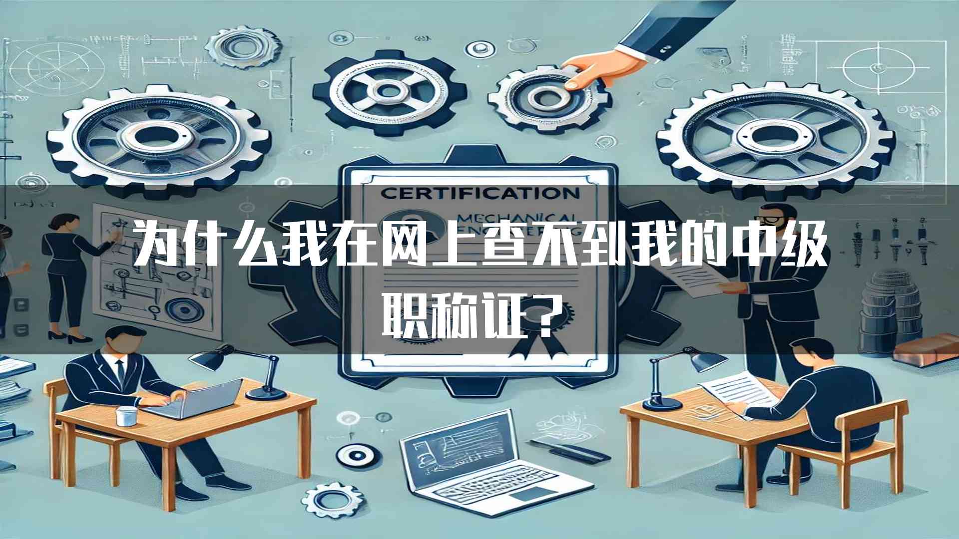 为什么我在网上查不到我的中级职称证？