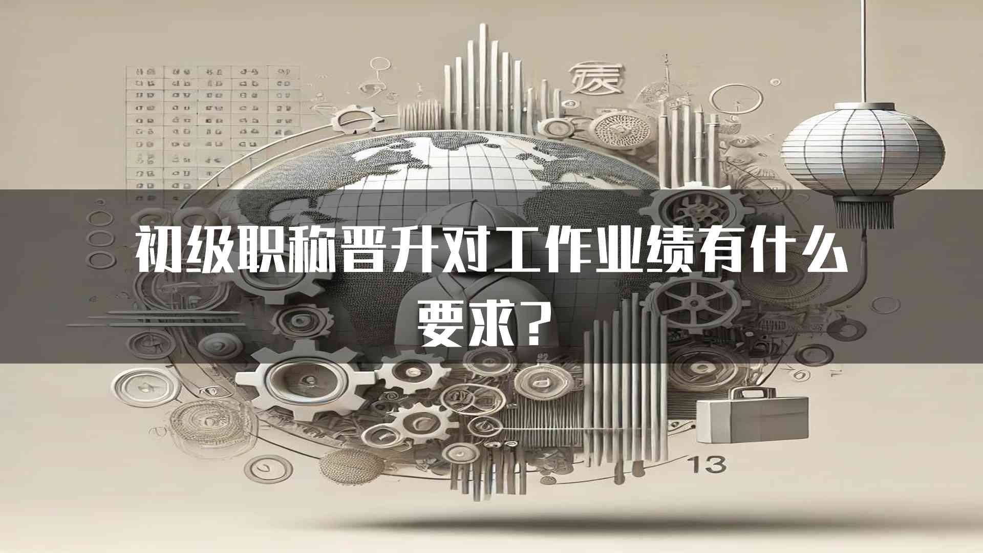 初级职称晋升对工作业绩有什么要求？