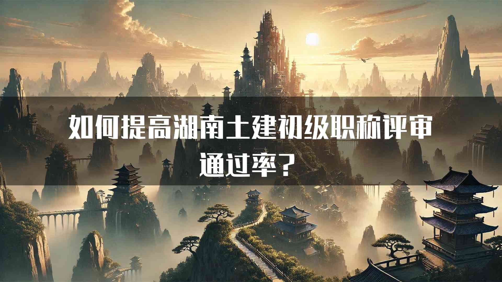 如何提高湖南土建初级职称评审通过率？