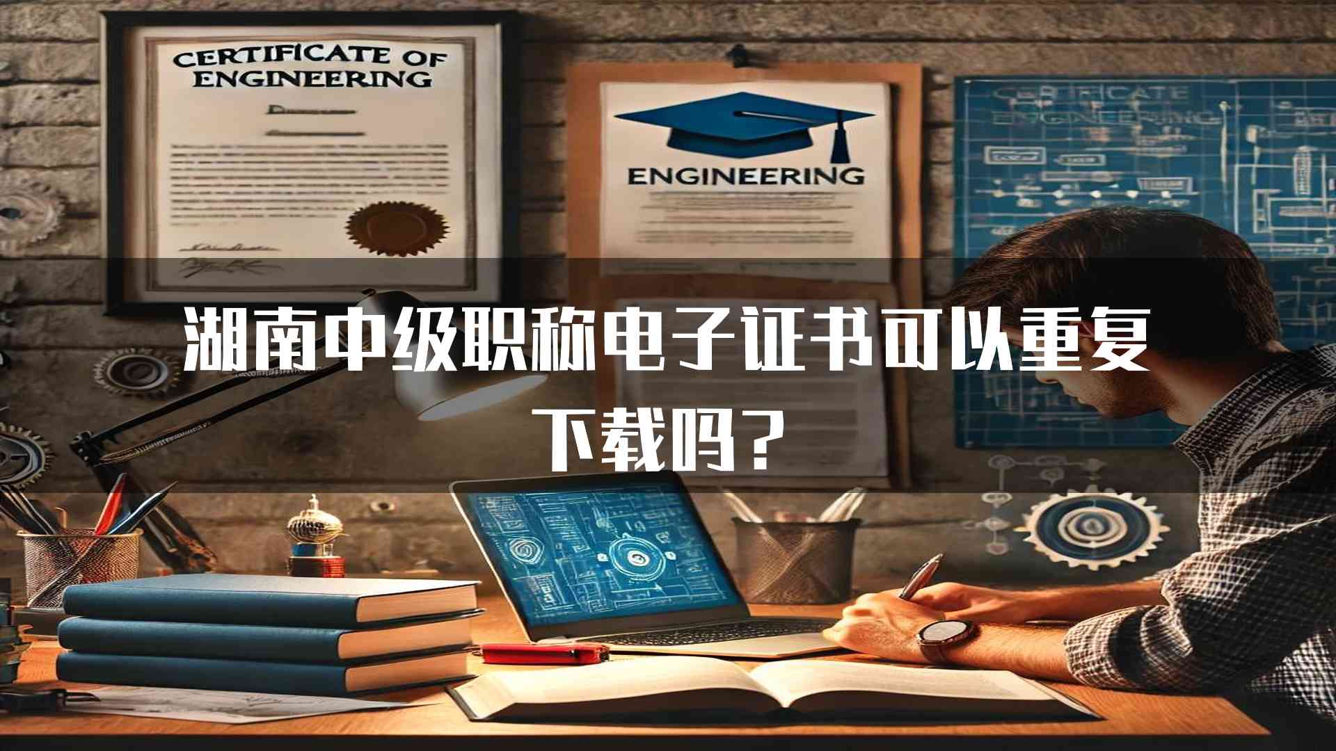 湖南中级职称电子证书可以重复下载吗？