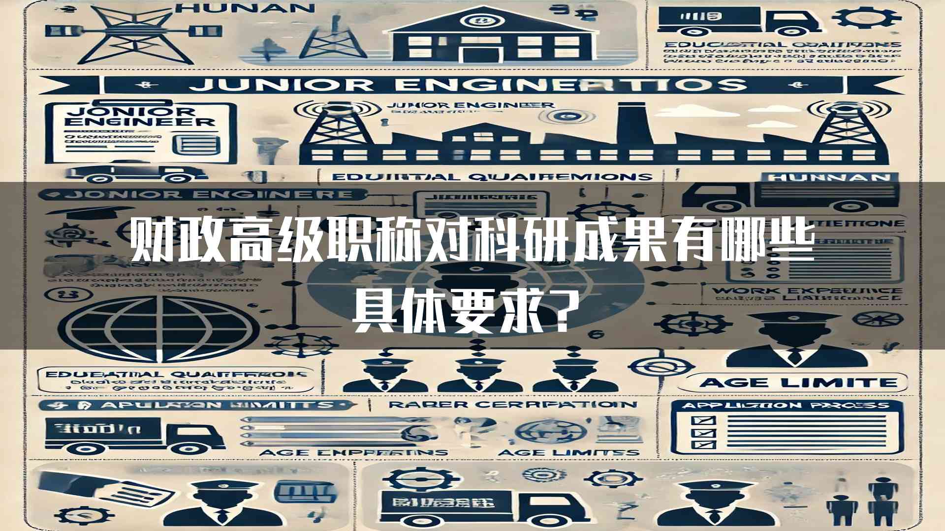 财政高级职称对科研成果有哪些具体要求？