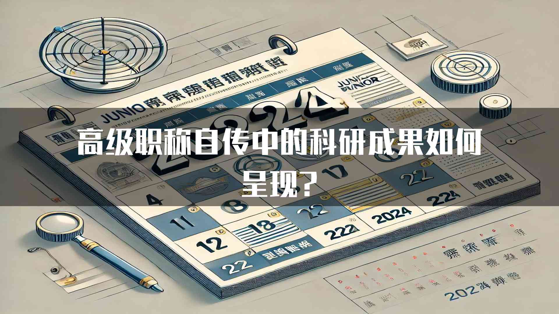 高级职称自传中的科研成果如何呈现?