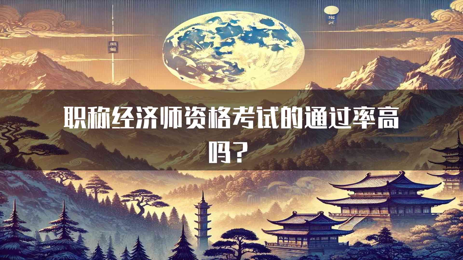 职称经济师资格考试的通过率高吗？