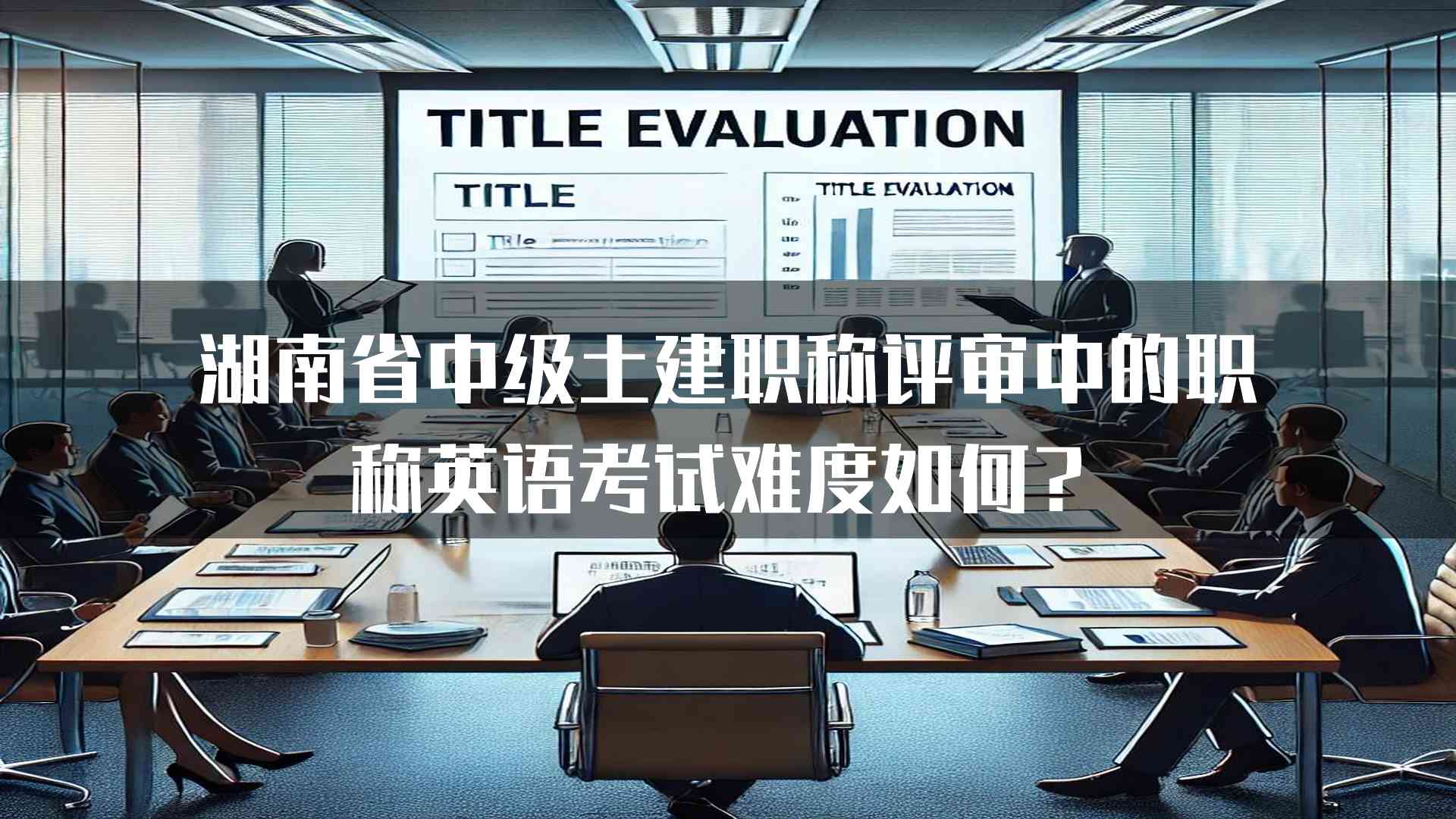 湖南省中级土建职称评审中的职称英语考试难度如何？