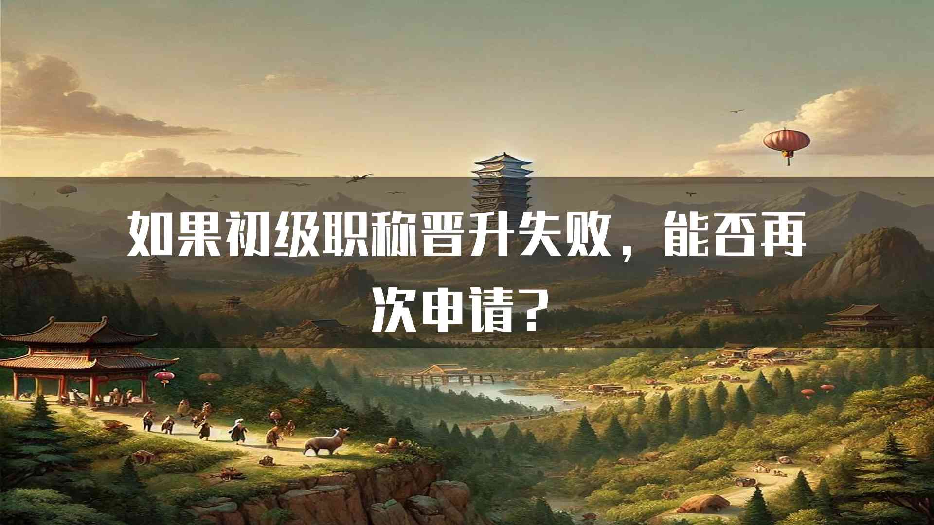 如果初级职称晋升失败，能否再次申请？