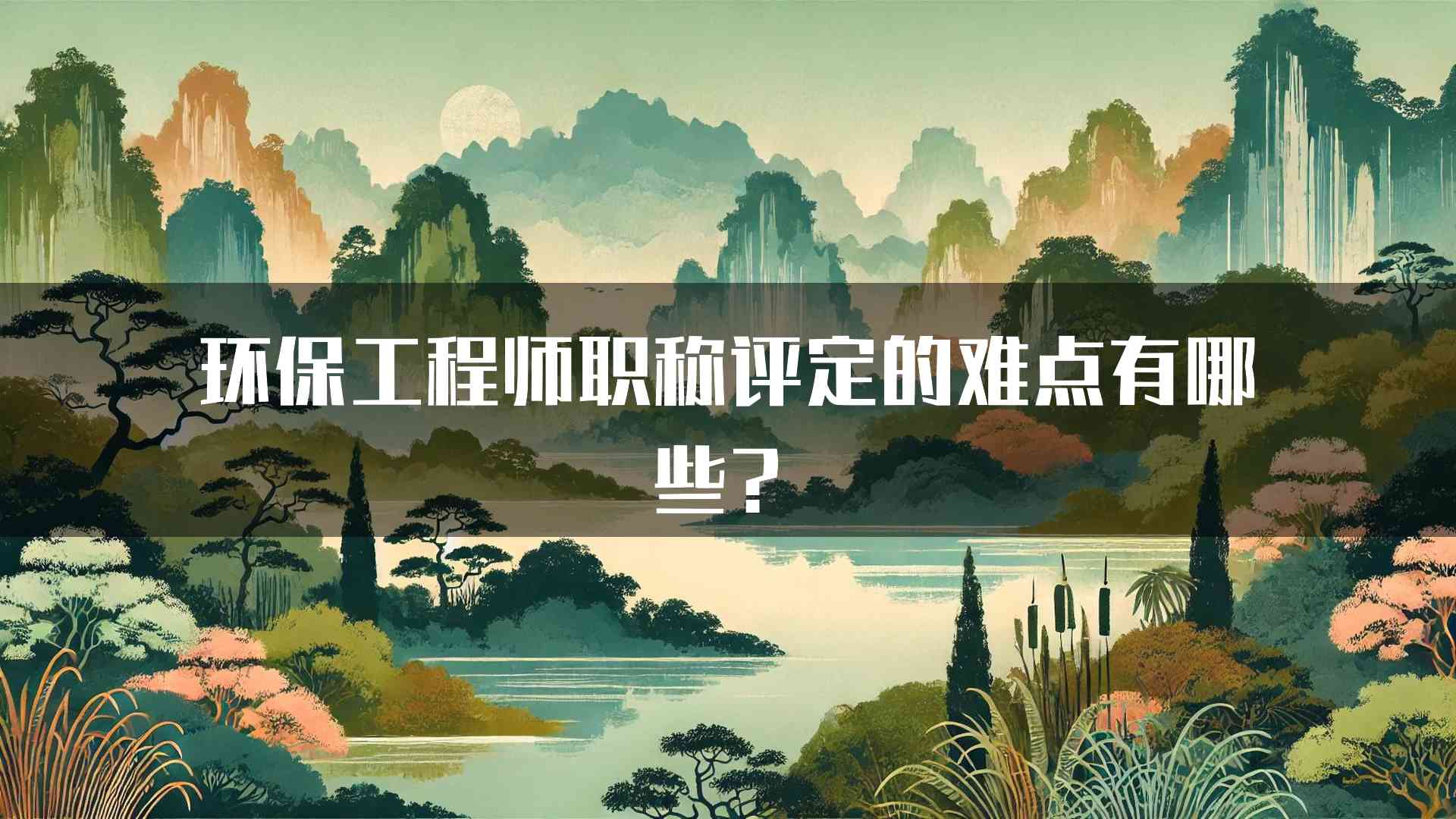 环保工程师职称评定的难点有哪些？