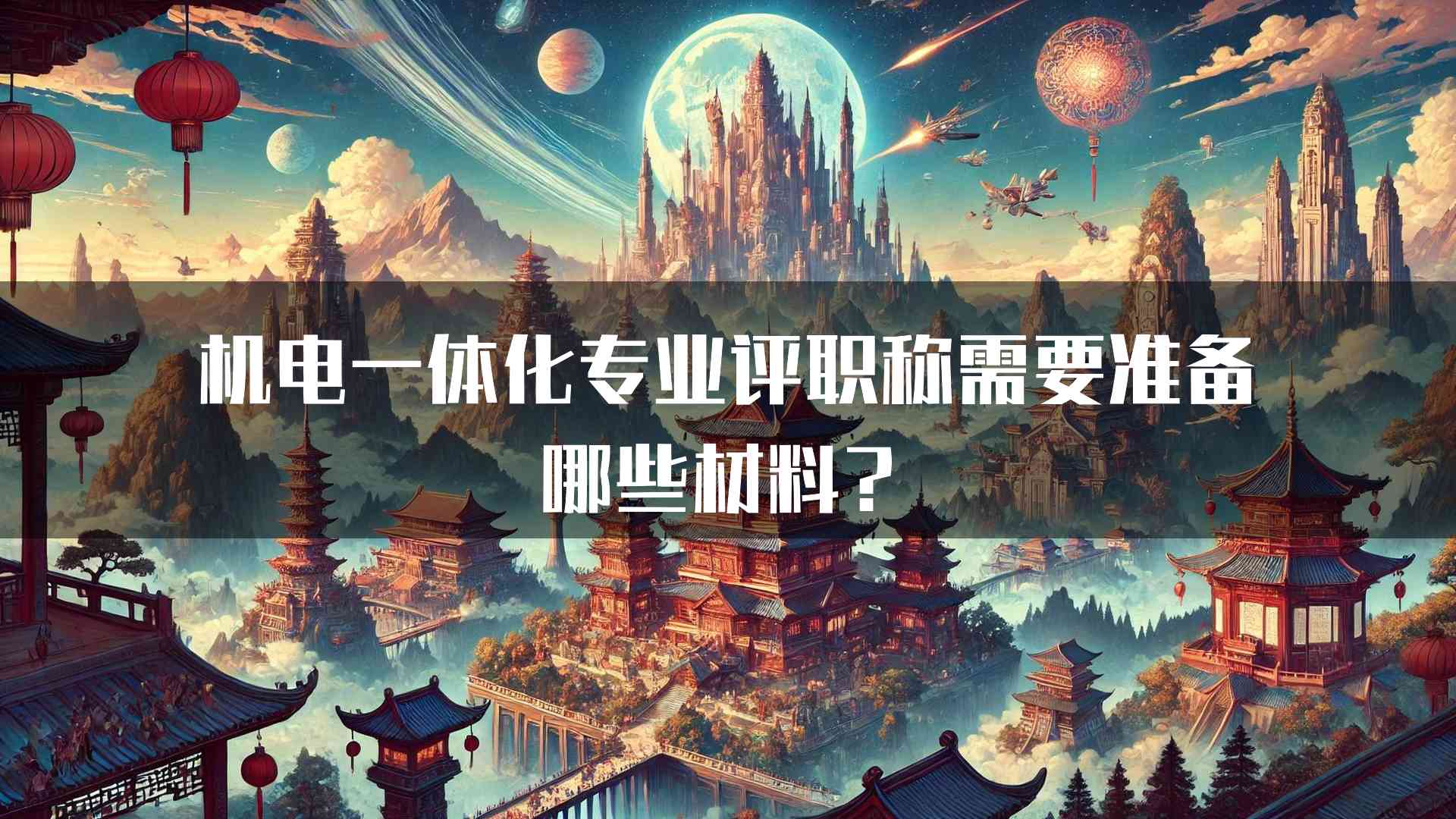 机电一体化专业评职称需要准备哪些材料？