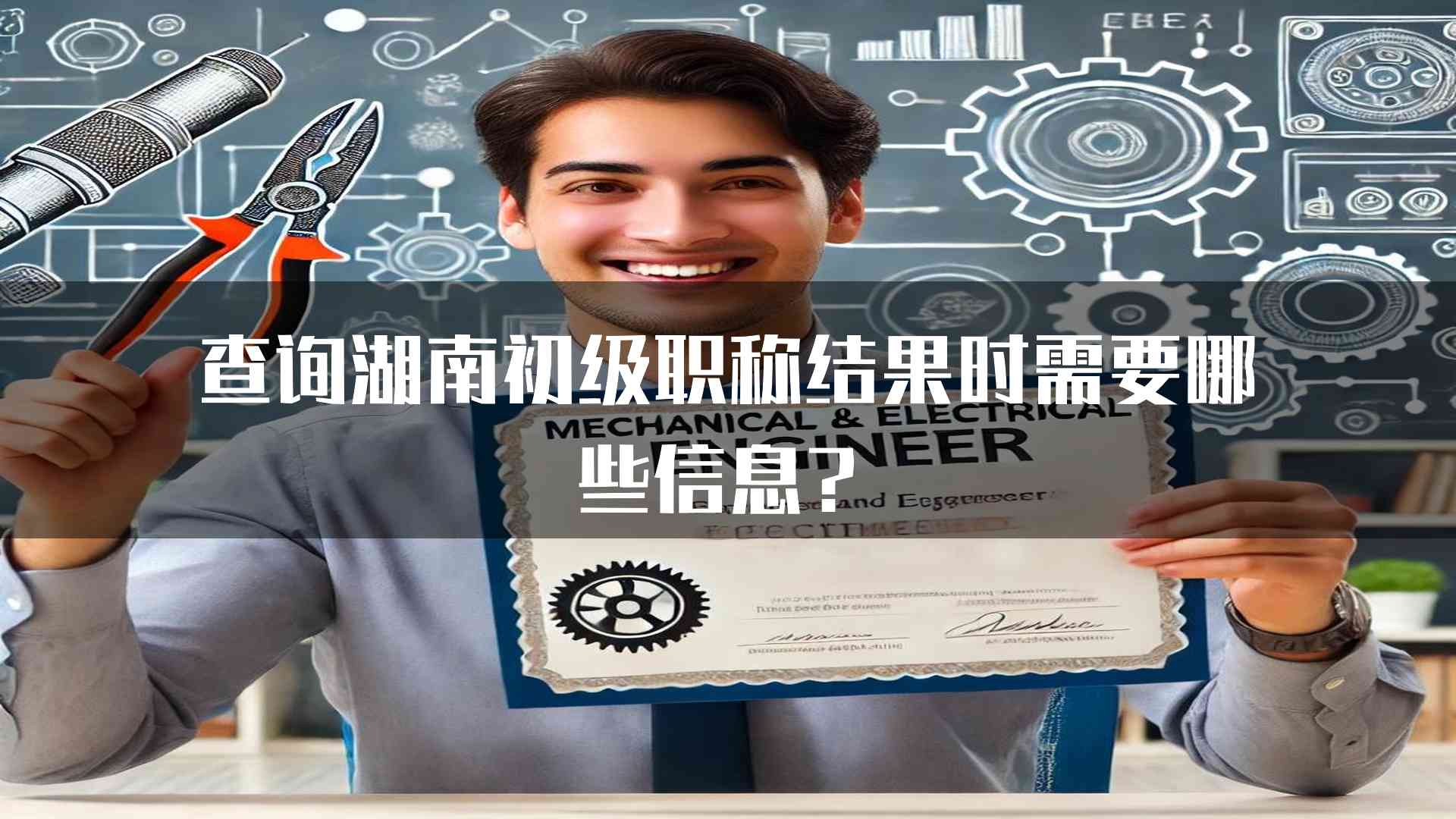 查询湖南初级职称结果时需要哪些信息？