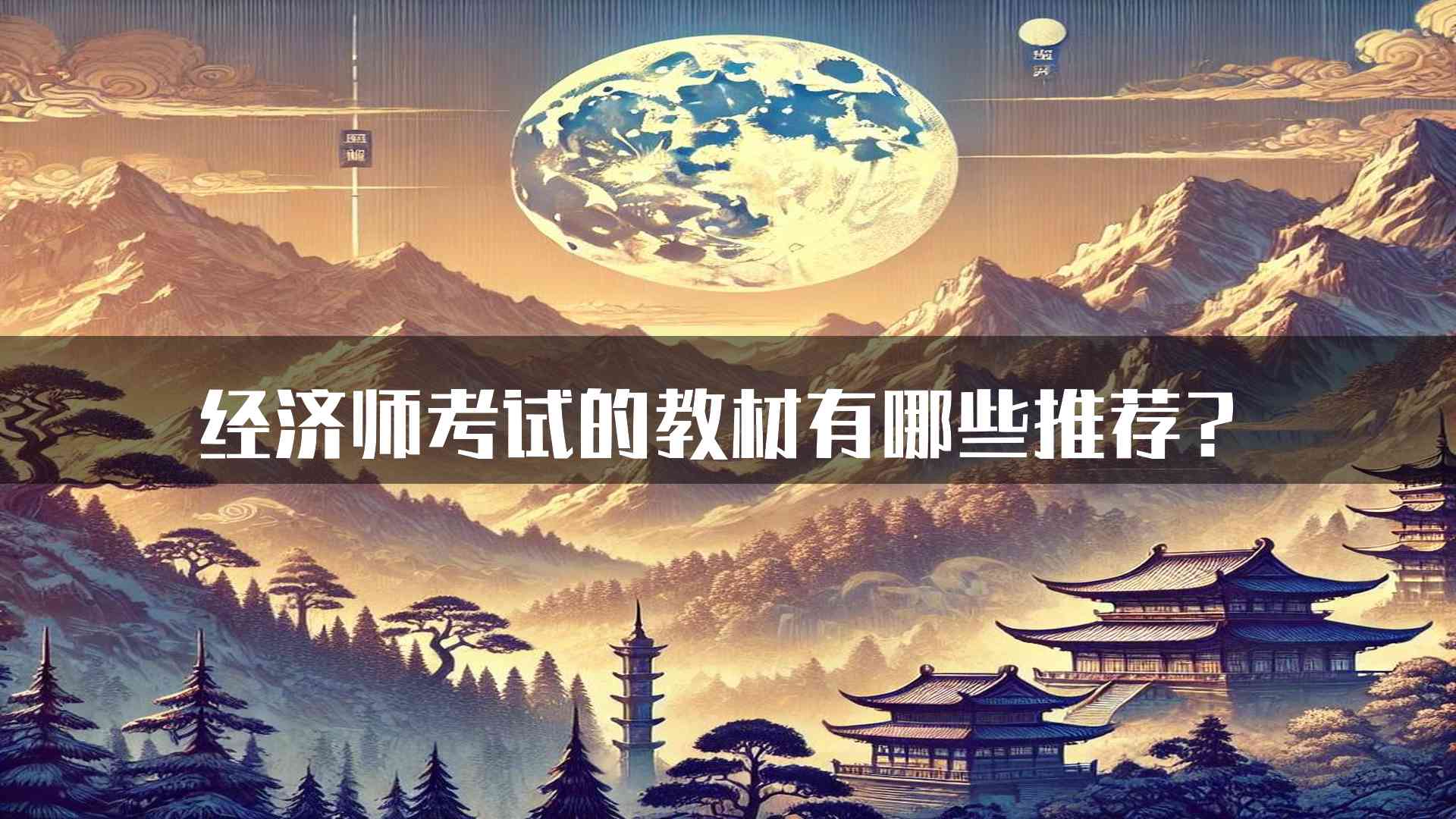 经济师考试的教材有哪些推荐？