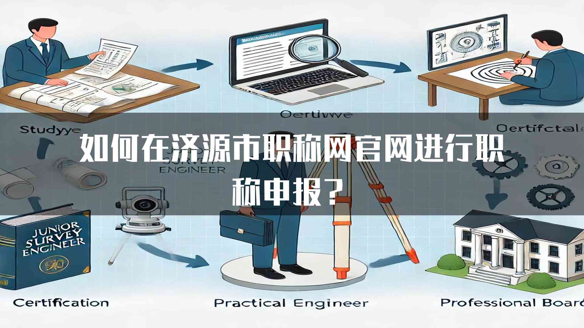 如何在济源市职称网官网进行职称申报？