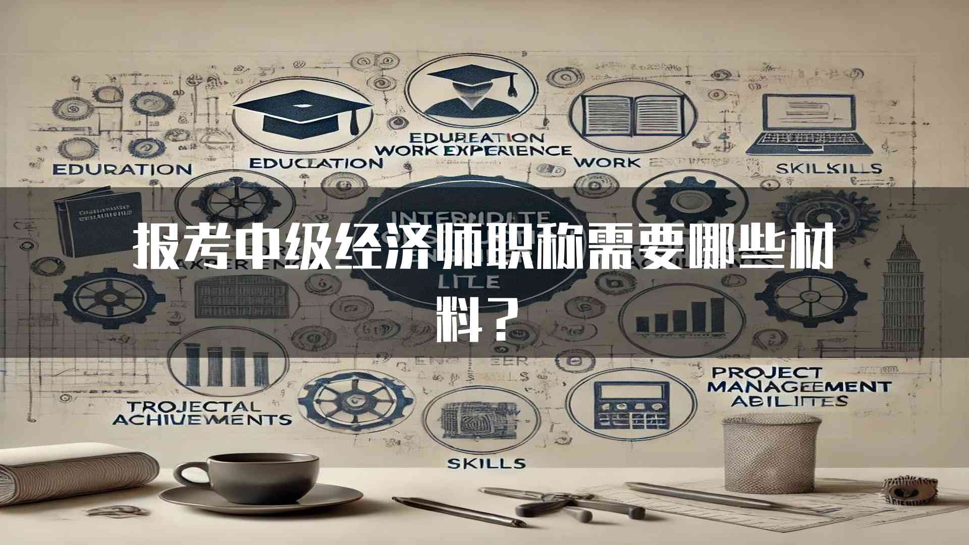 报考中级经济师职称需要哪些材料？