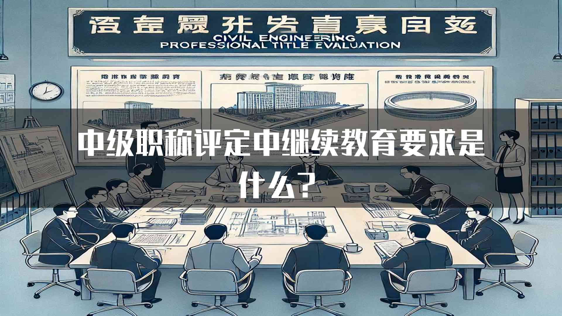 中级职称评定中继续教育要求是什么？