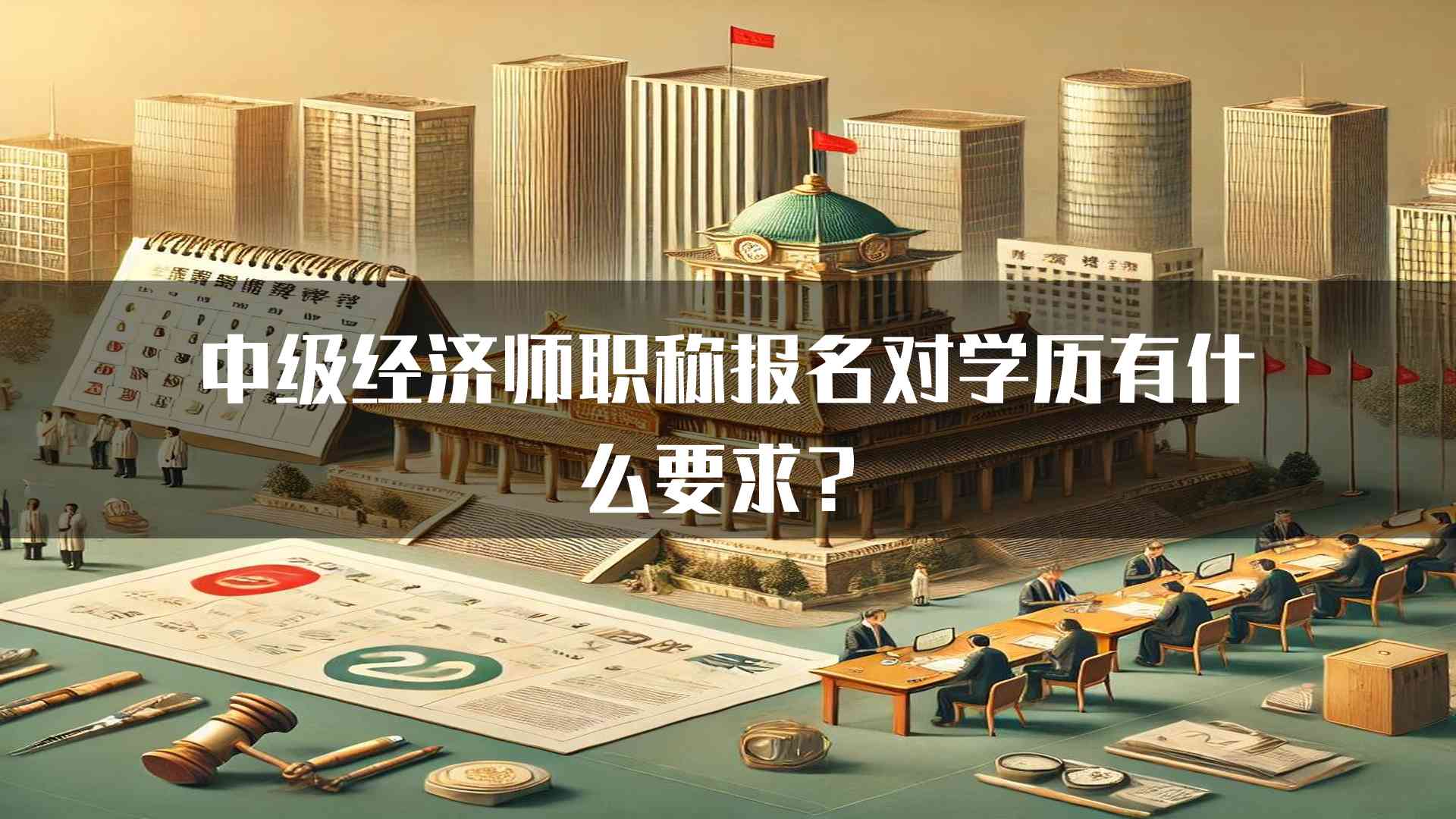 中级经济师职称报名对学历有什么要求？