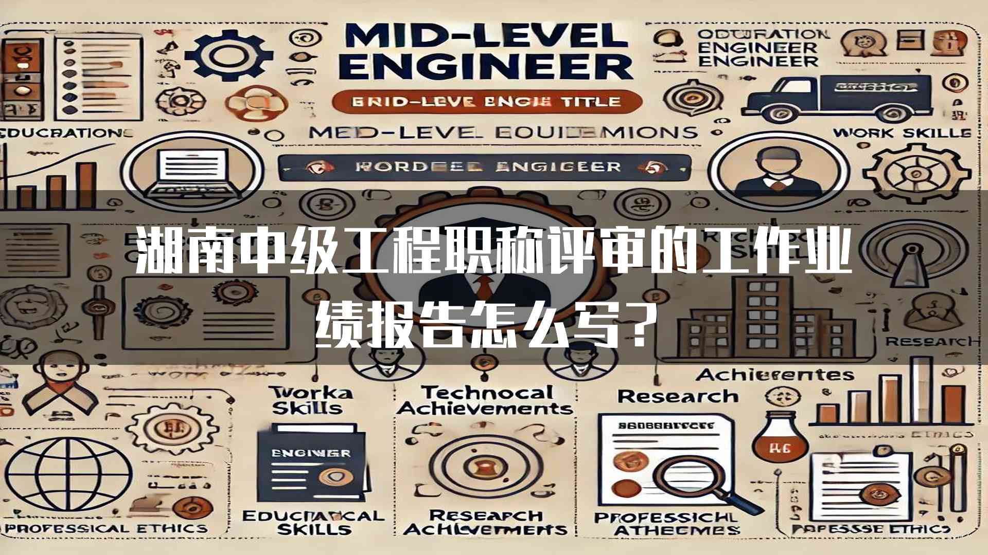 湖南中级工程职称评审的工作业绩报告怎么写？