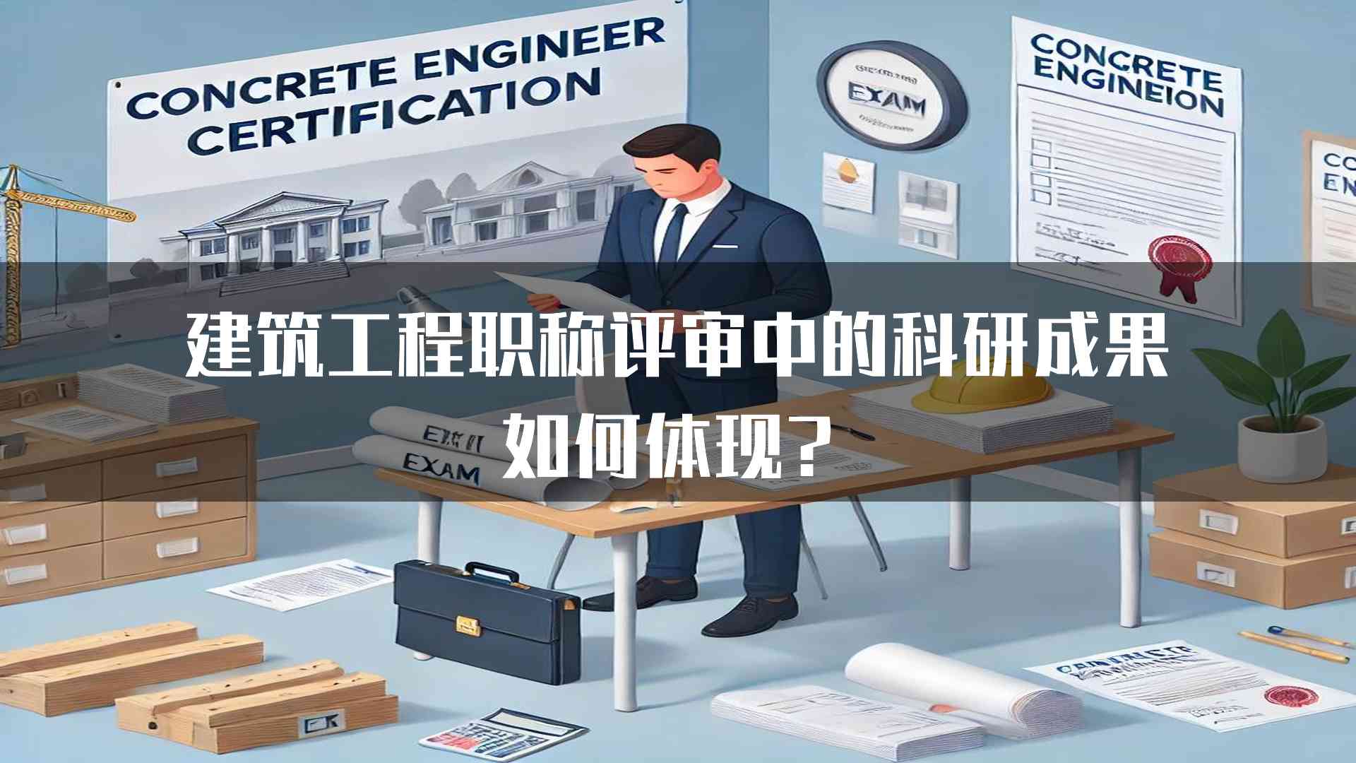 建筑工程职称评审中的科研成果如何体现？