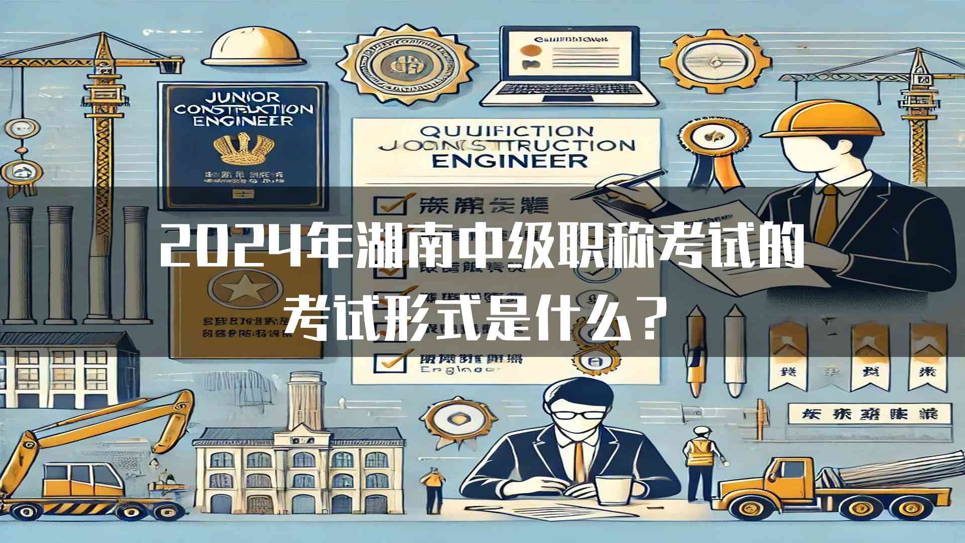 2024年湖南中级职称考试的考试形式是什么？