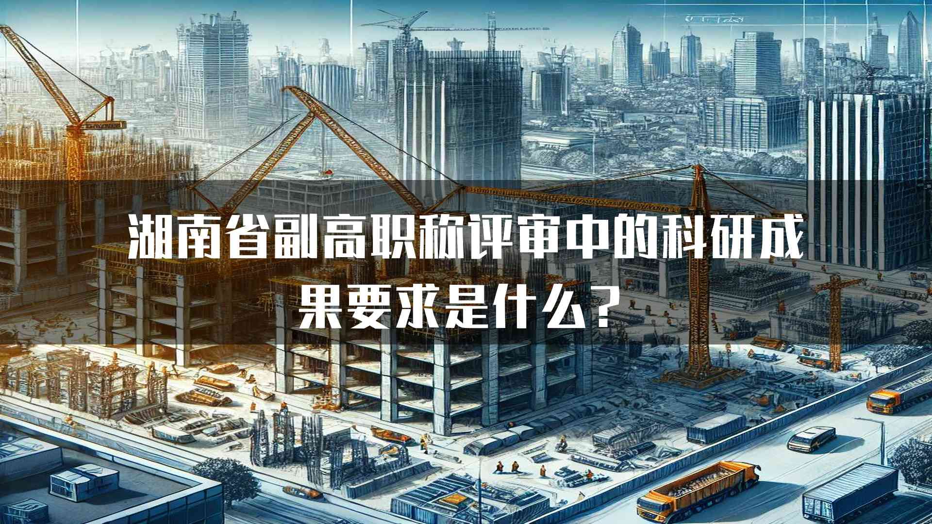 湖南省副高职称评审中的科研成果要求是什么？