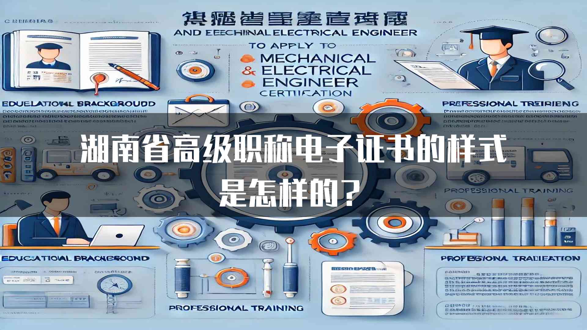 湖南省高级职称电子证书的样式是怎样的？