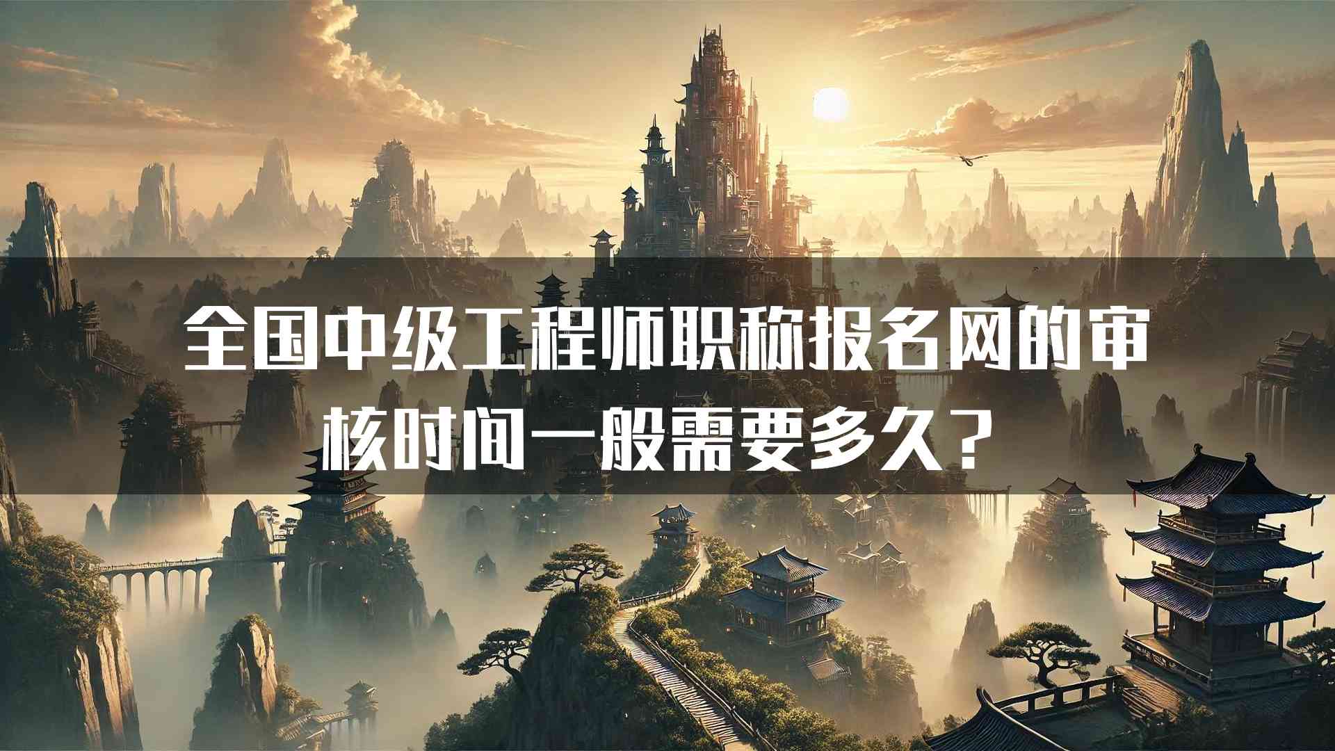 全国中级工程师职称报名网的审核时间一般需要多久？