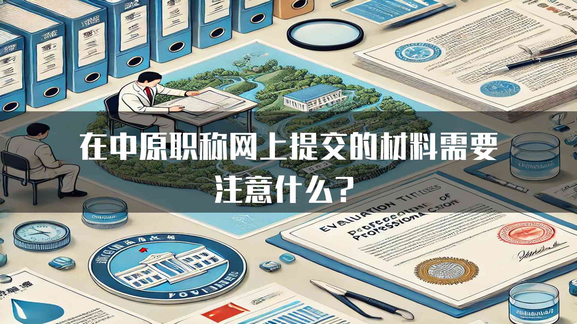 在中原职称网上提交的材料需要注意什么？