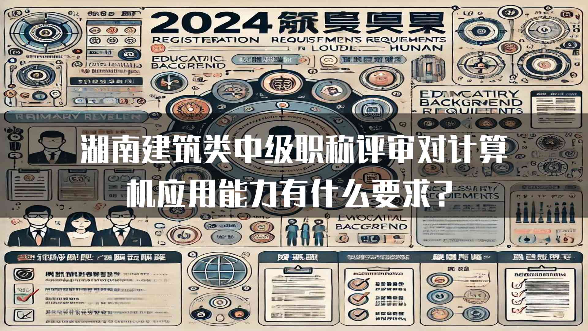 湖南建筑类中级职称评审对计算机应用能力有什么要求？