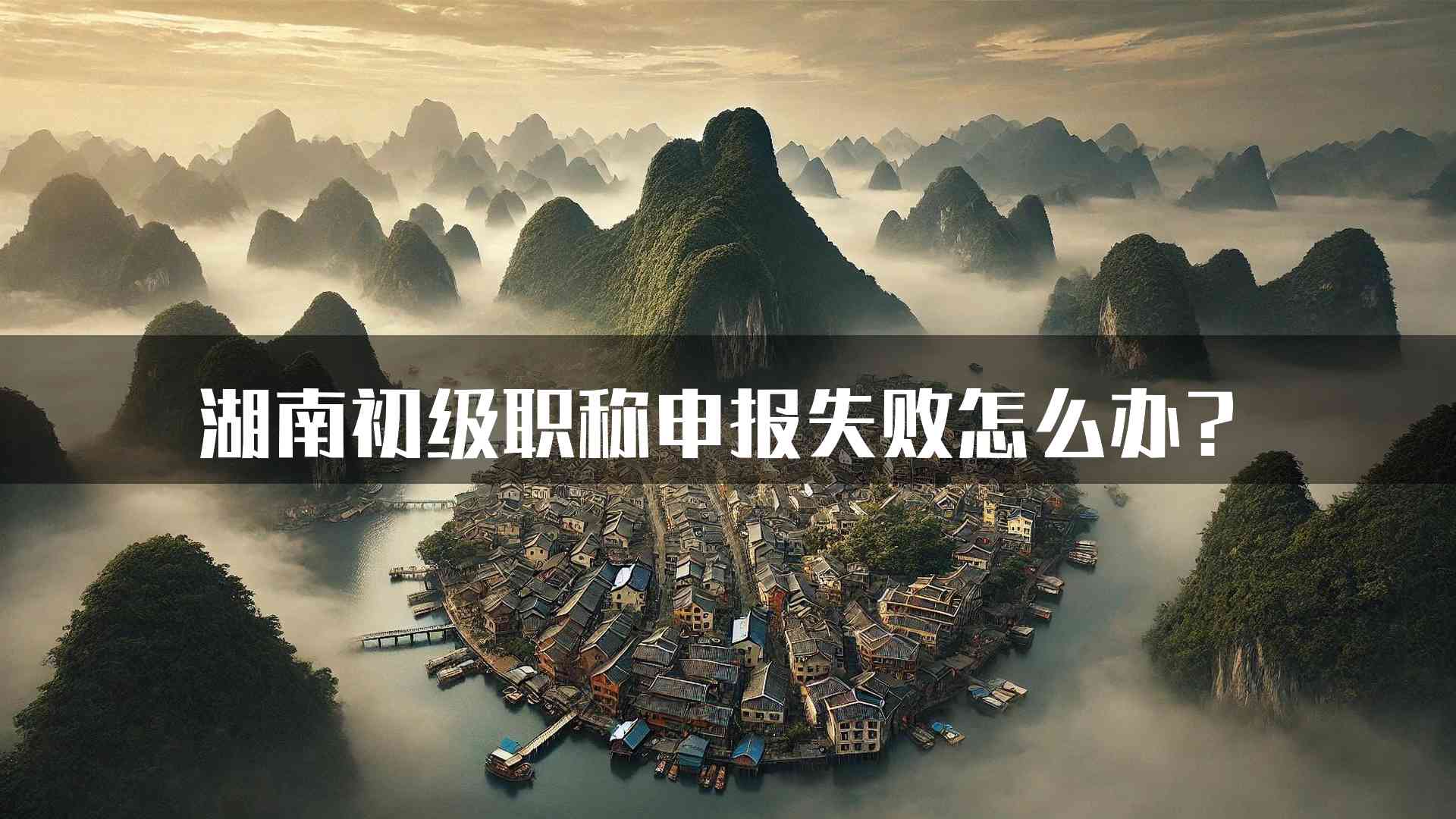 湖南初级职称申报失败怎么办？