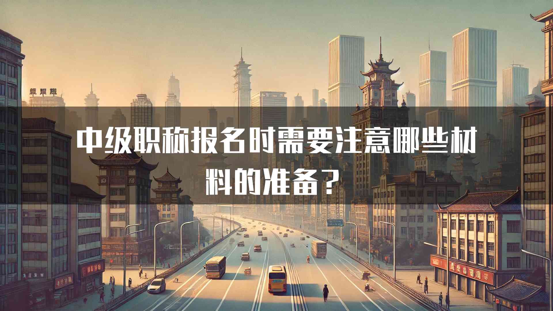 中级职称报名时需要注意哪些材料的准备？