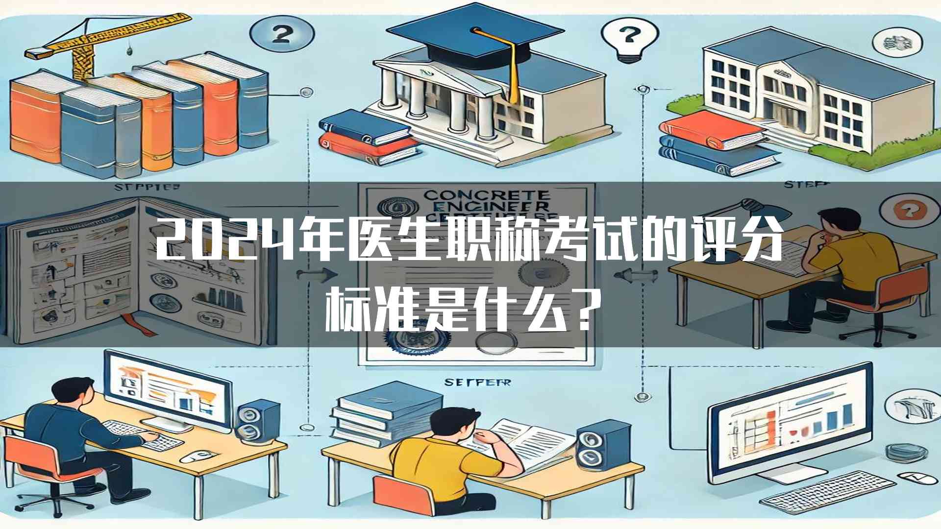 2024年医生职称考试的评分标准是什么？