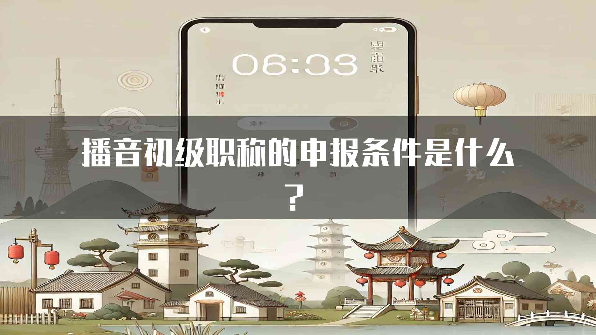 播音初级职称的申报条件是什么？