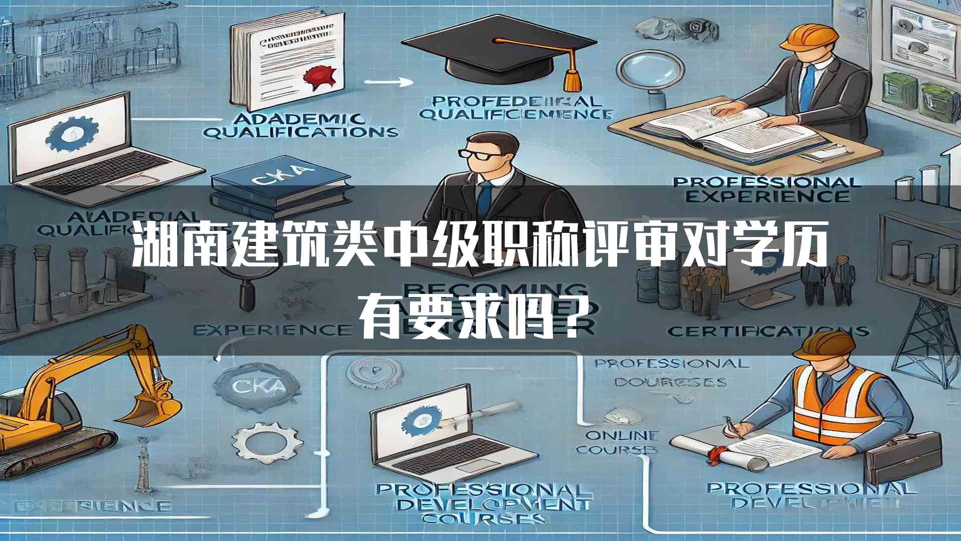 湖南建筑类中级职称评审对学历有要求吗？