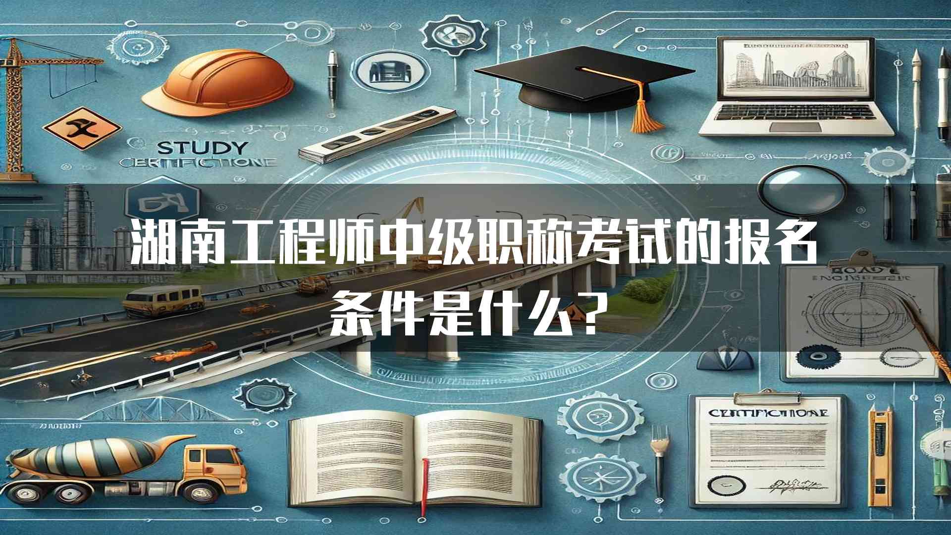 湖南工程师中级职称考试的报名条件是什么？